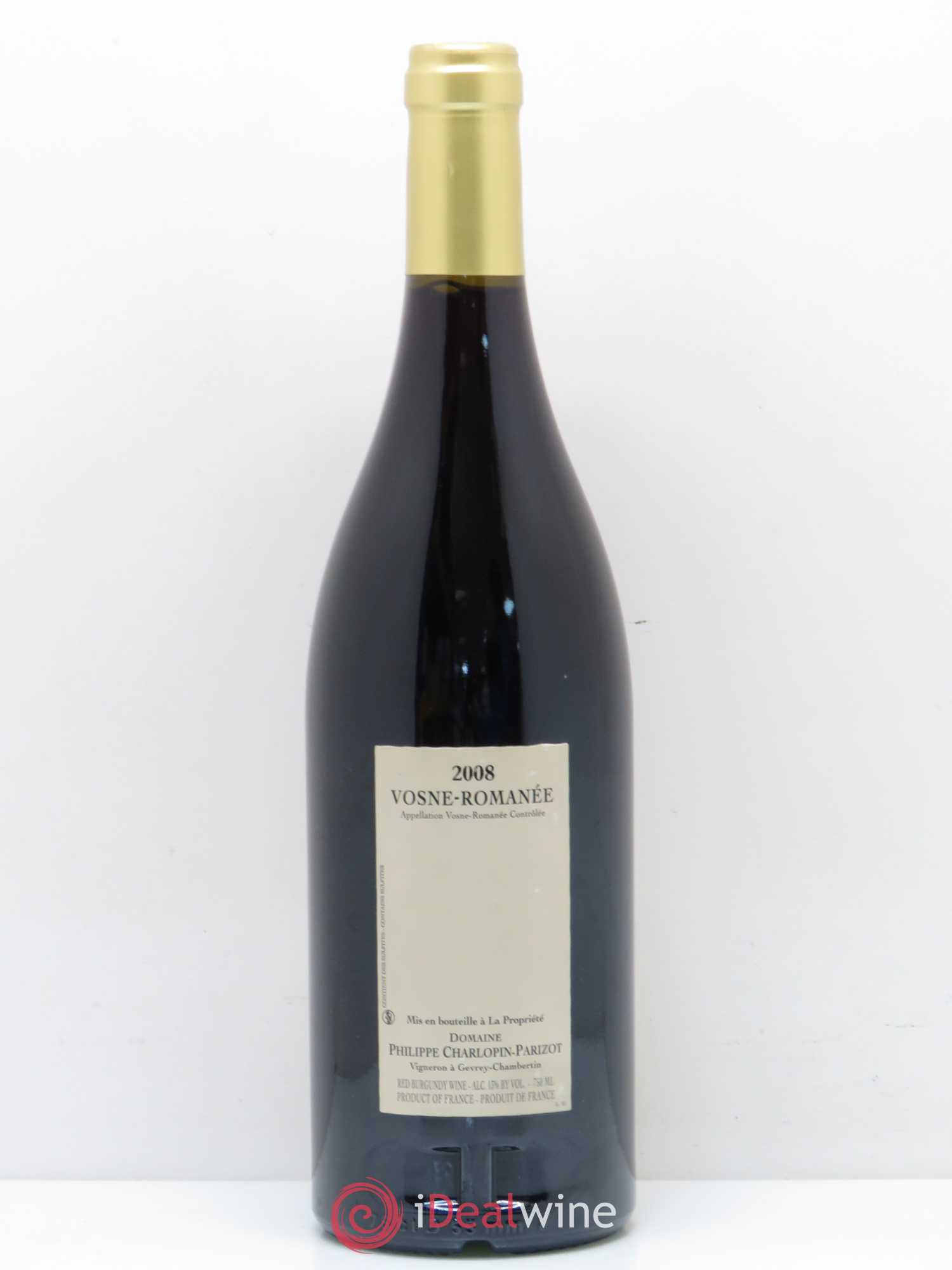 Vosne-Romanée Charlopin 2008 - Lot de 1 bouteille - 1