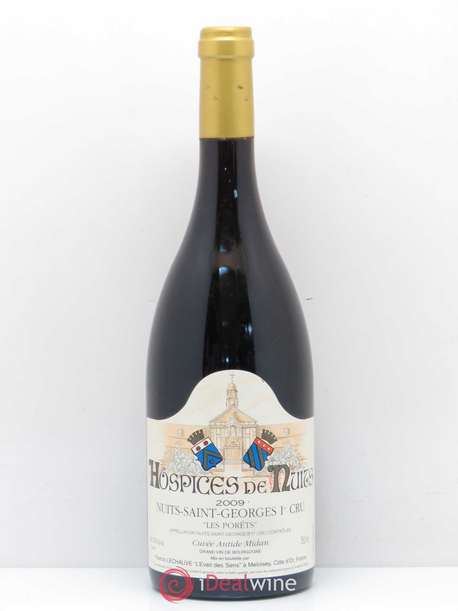 Nuits-Saint-Georges 1er Cru Les Porêts cuvée Antide Midan Hospice de Nuits 2009 - Posten von 1 Flasche - 0