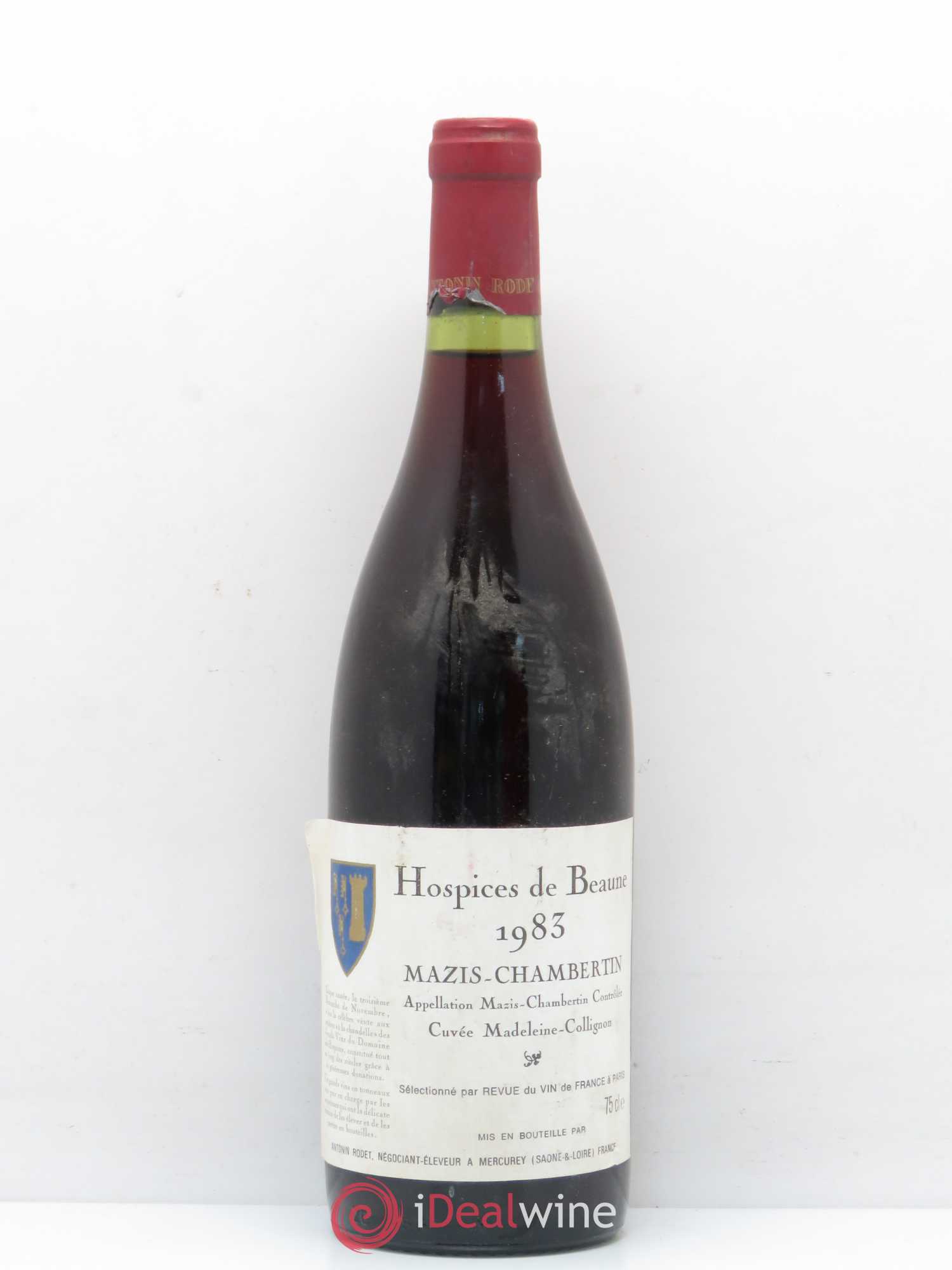 Mazis-Chambertin Grand Cru Cuvée Madeleine Collignon Hospices de Beaune 1983 - Lot de 1 bouteille - 0