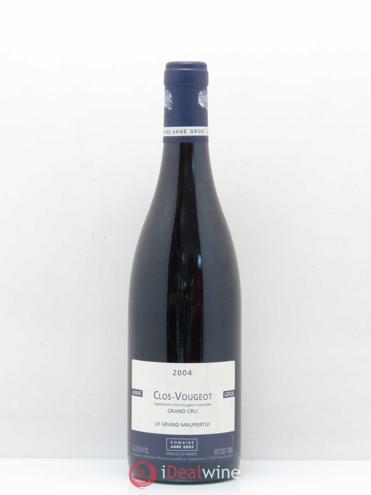 Clos de Vougeot Grand Cru Le Grand Maupertui Anne Gros 2004 - Lot de 1 bouteille - 0