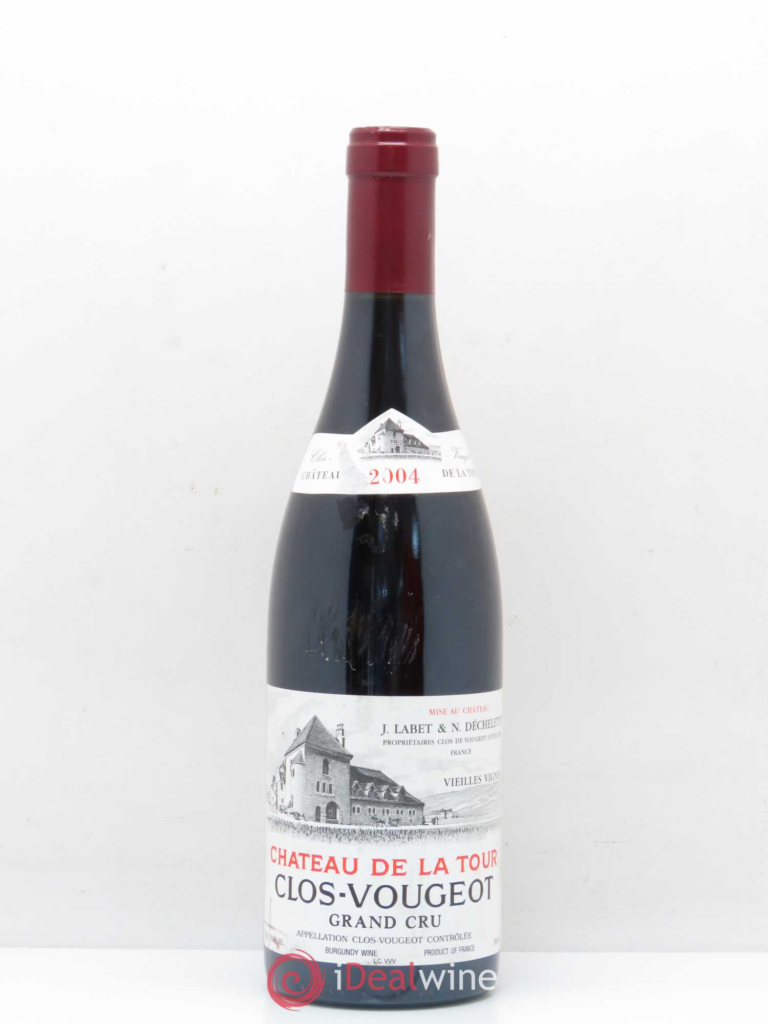 Clos de Vougeot Grand Cru Vieilles Vignes Château de La Tour 2004 - Lot de 1 bouteille - 0