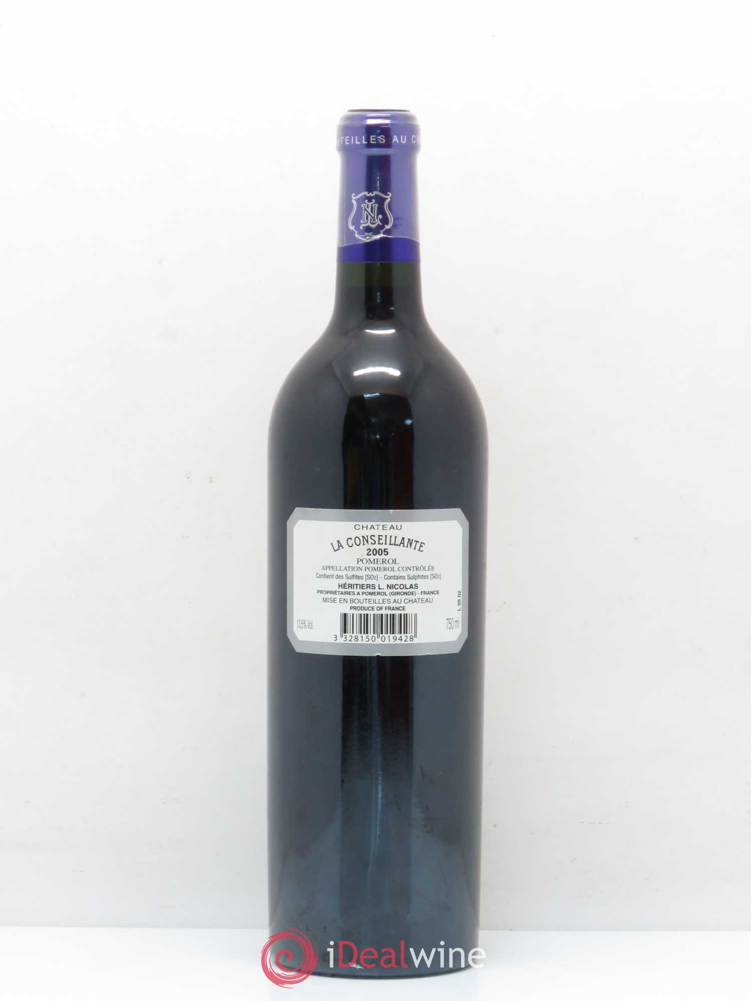 Château la Conseillante 2005 - Lot de 1 bouteille - 1