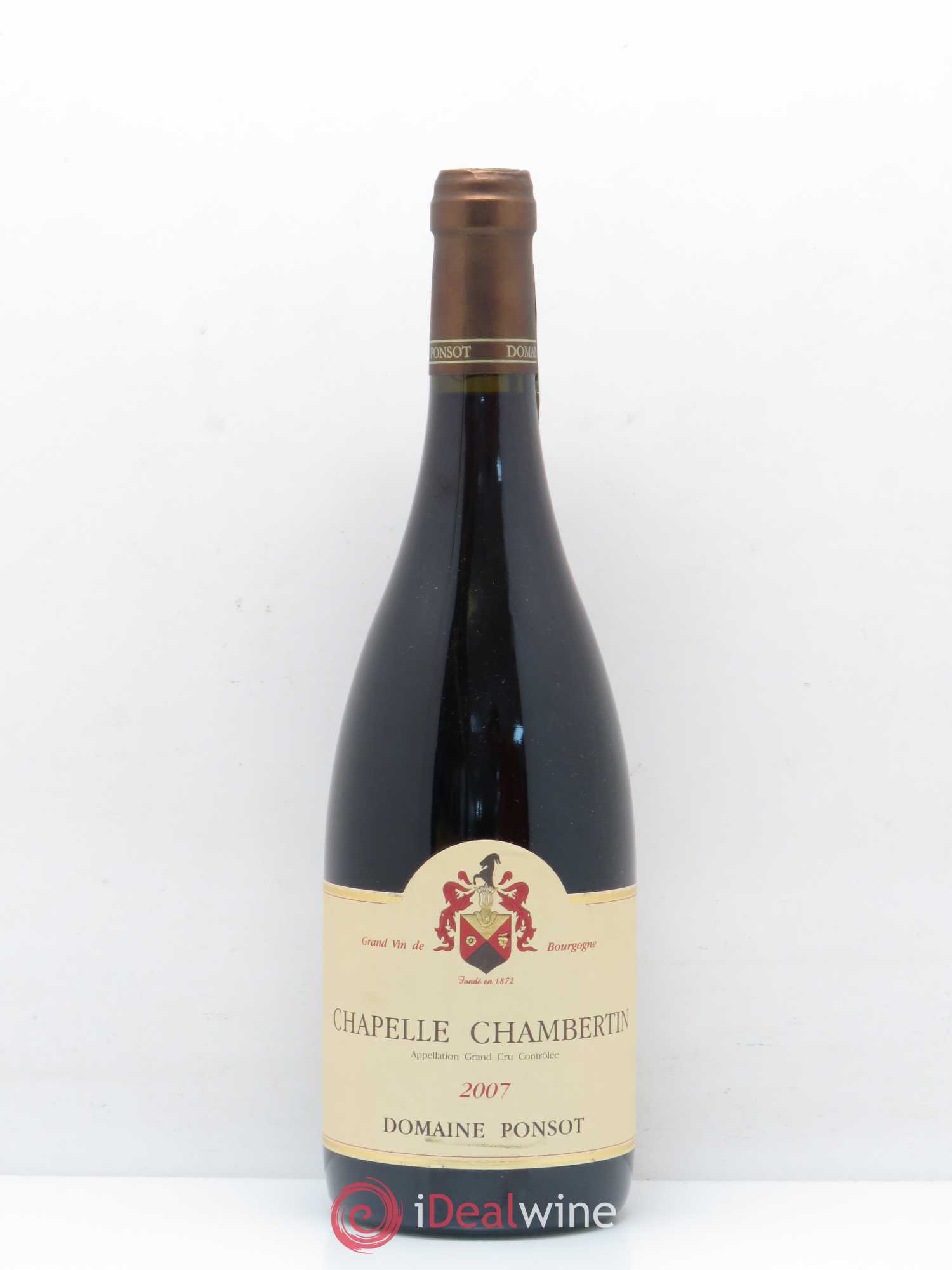 Chapelle-Chambertin Grand Cru Ponsot (Domaine) 2007 - Lot de 1 bouteille - 0