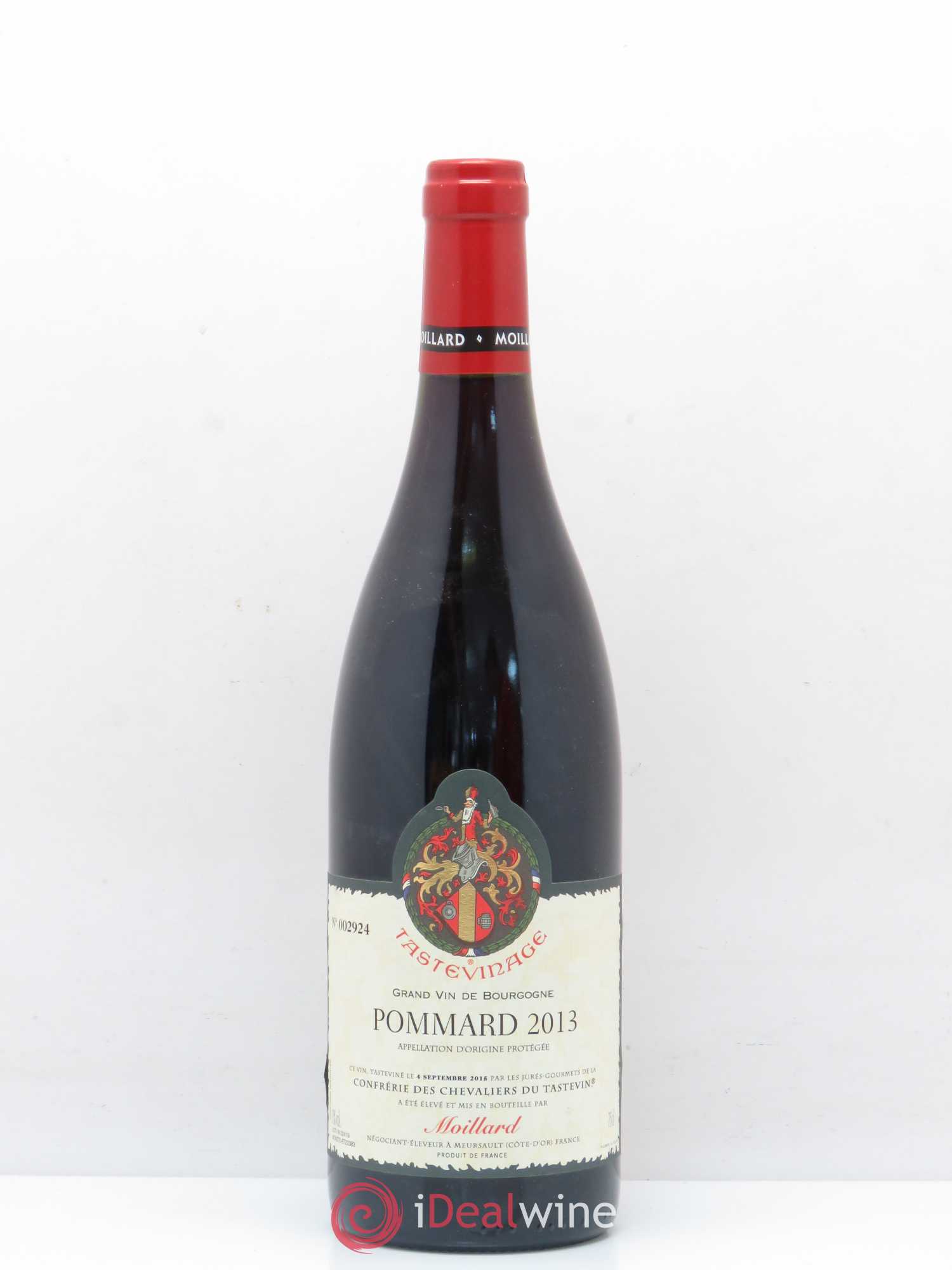 Pommard Moillard Tastevinage 2013 - Lot de 1 bouteille - 0