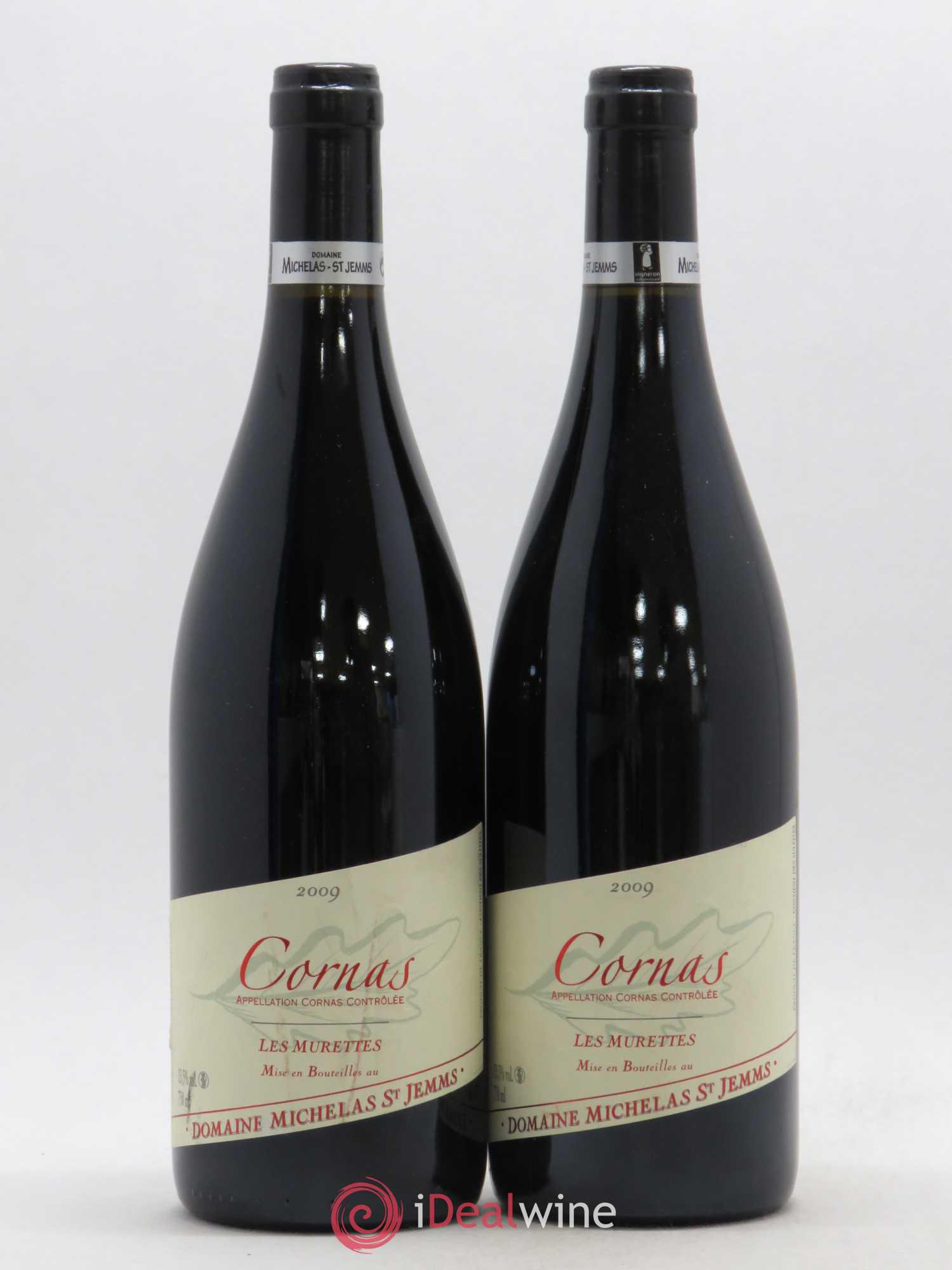 Cornas Les Murettes Michelas St Jemms 2009 - Posten von 2 Flaschen - 0