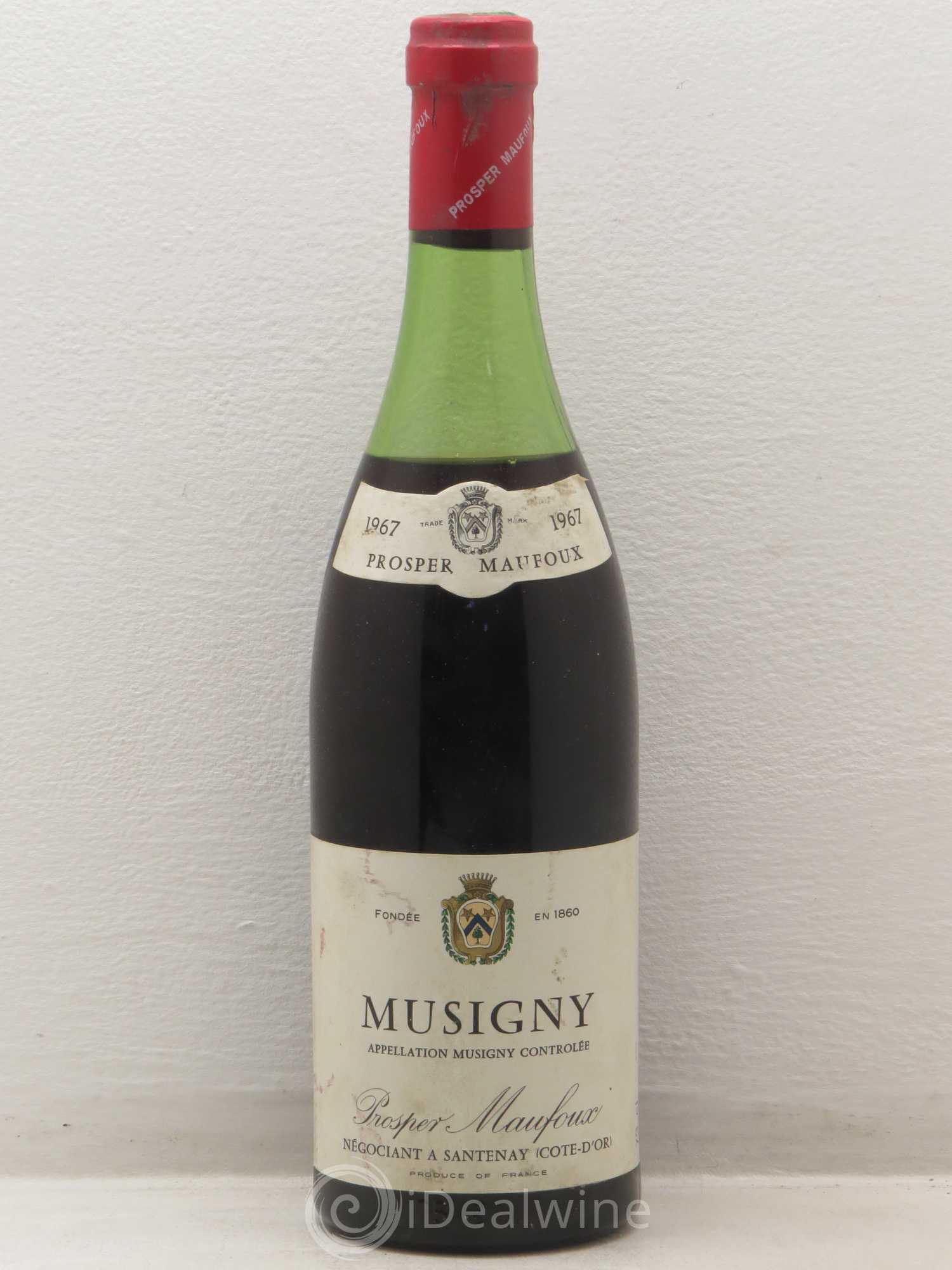 Musigny Grand Cru Prosper Maufoux 1967 - Lot de 1 bouteille - 0
