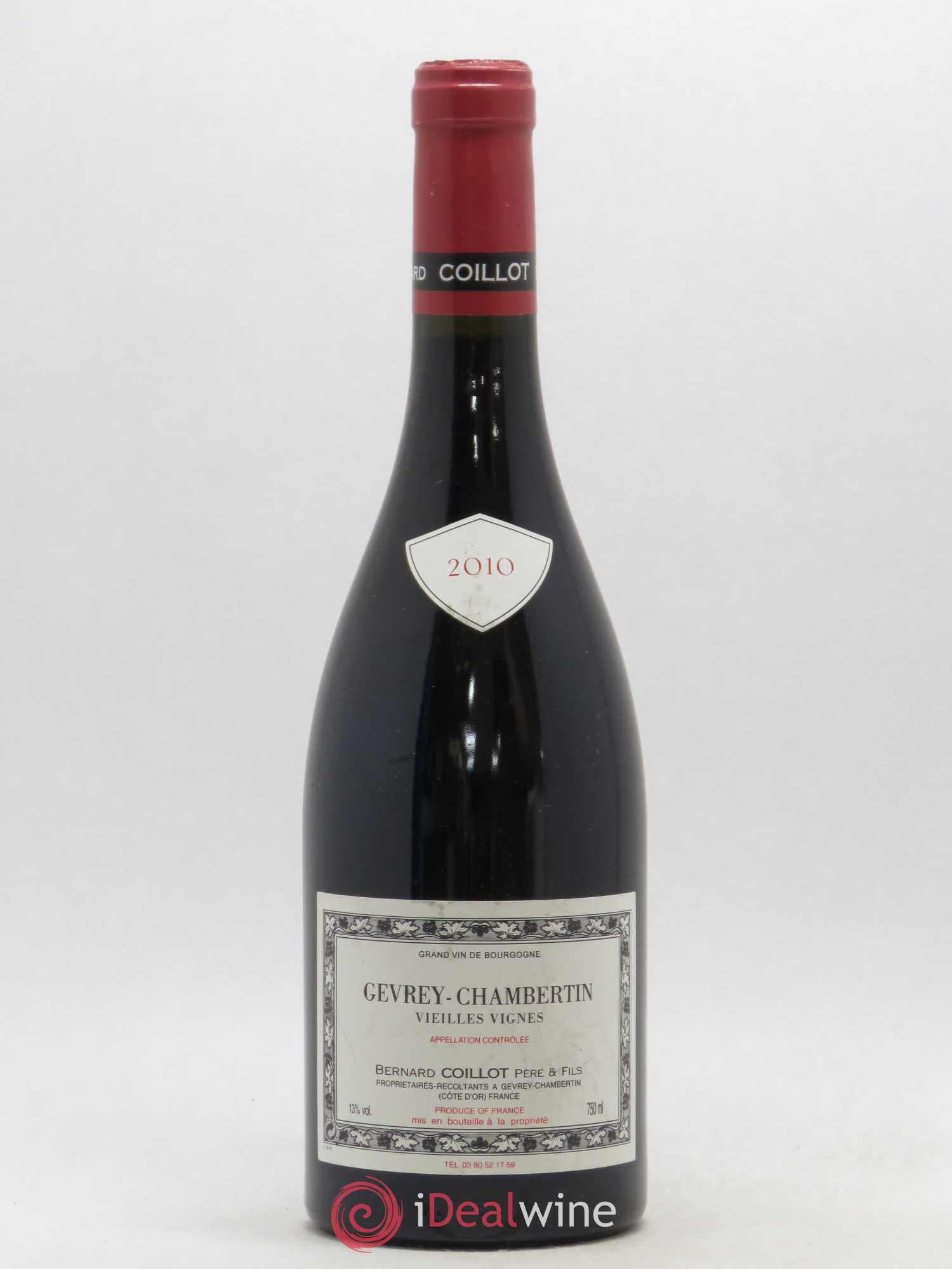 Gevrey-Chambertin Vieilles Vignes Bernard Coillot 2010 - Posten von 1 Flasche - 0