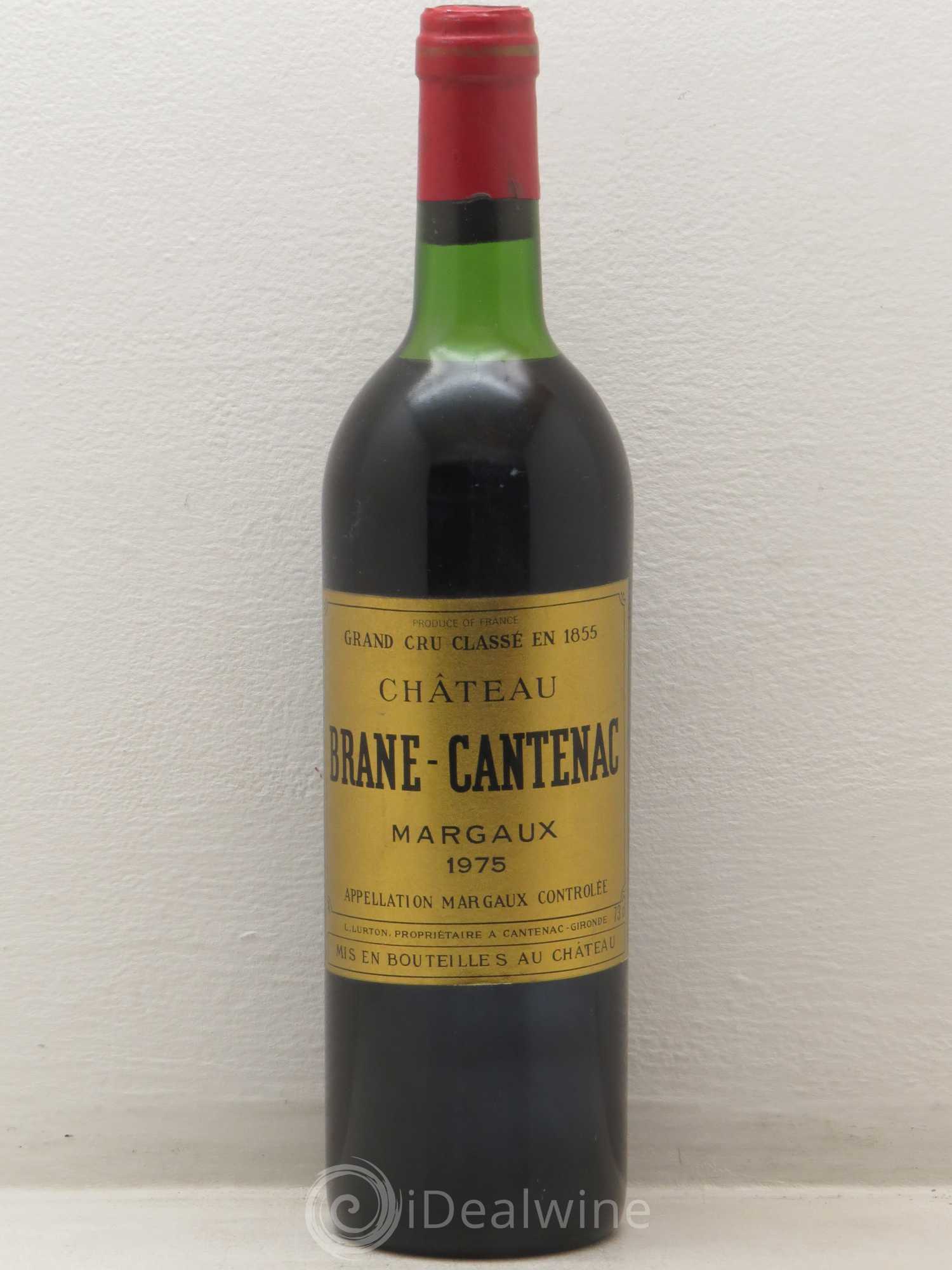 Château Brane Cantenac 2ème Grand Cru Classé 1975 - Lot de 1 bouteille - 0