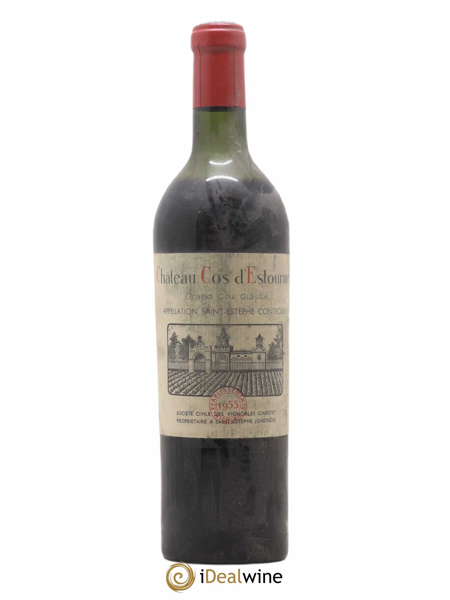 Cos d'Estournel 2ème Grand Cru Classé 1955 - Lot de 1 bouteille - 0