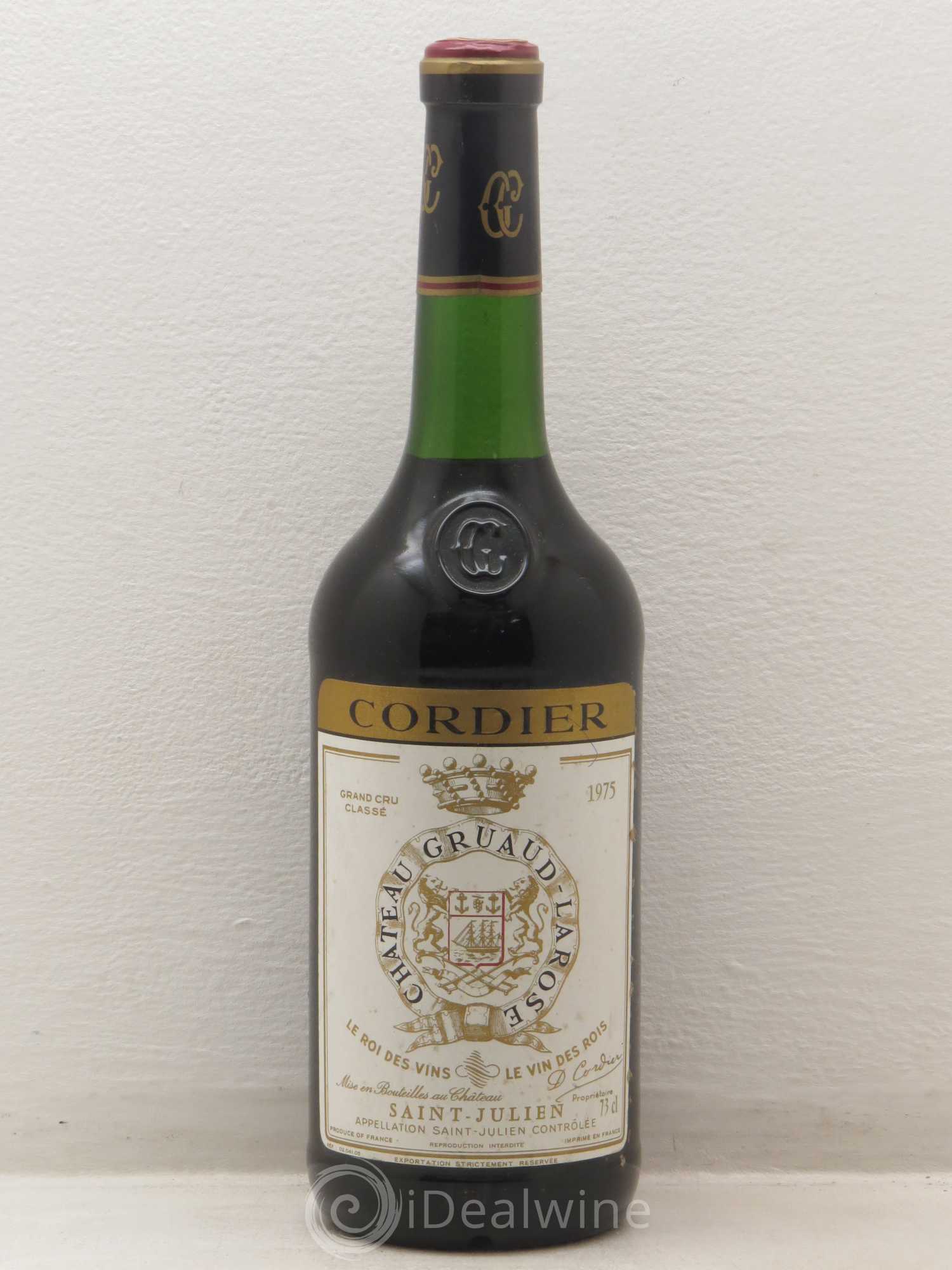 Château Gruaud Larose 2ème Grand Cru Classé 1975 - Lot de 1 bouteille - 0