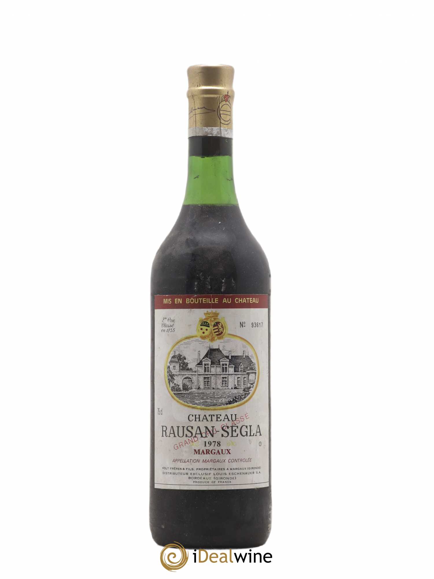 Château Rauzan Ségla Grand Cru Classé 1978 - Lot de 1 bouteille - 0