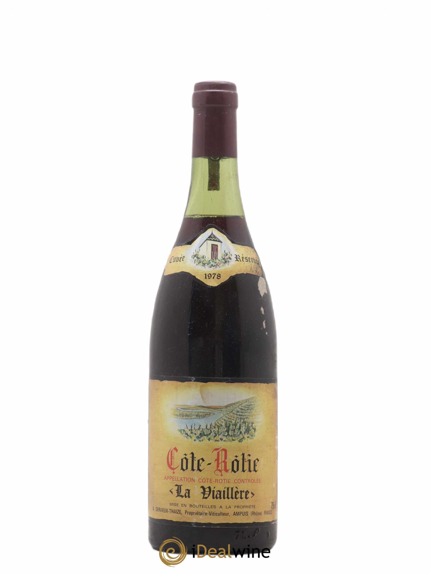 Côte-Rôtie La Viaillere Dervieux Thaize 1978 - Lot de 1 bouteille - 0