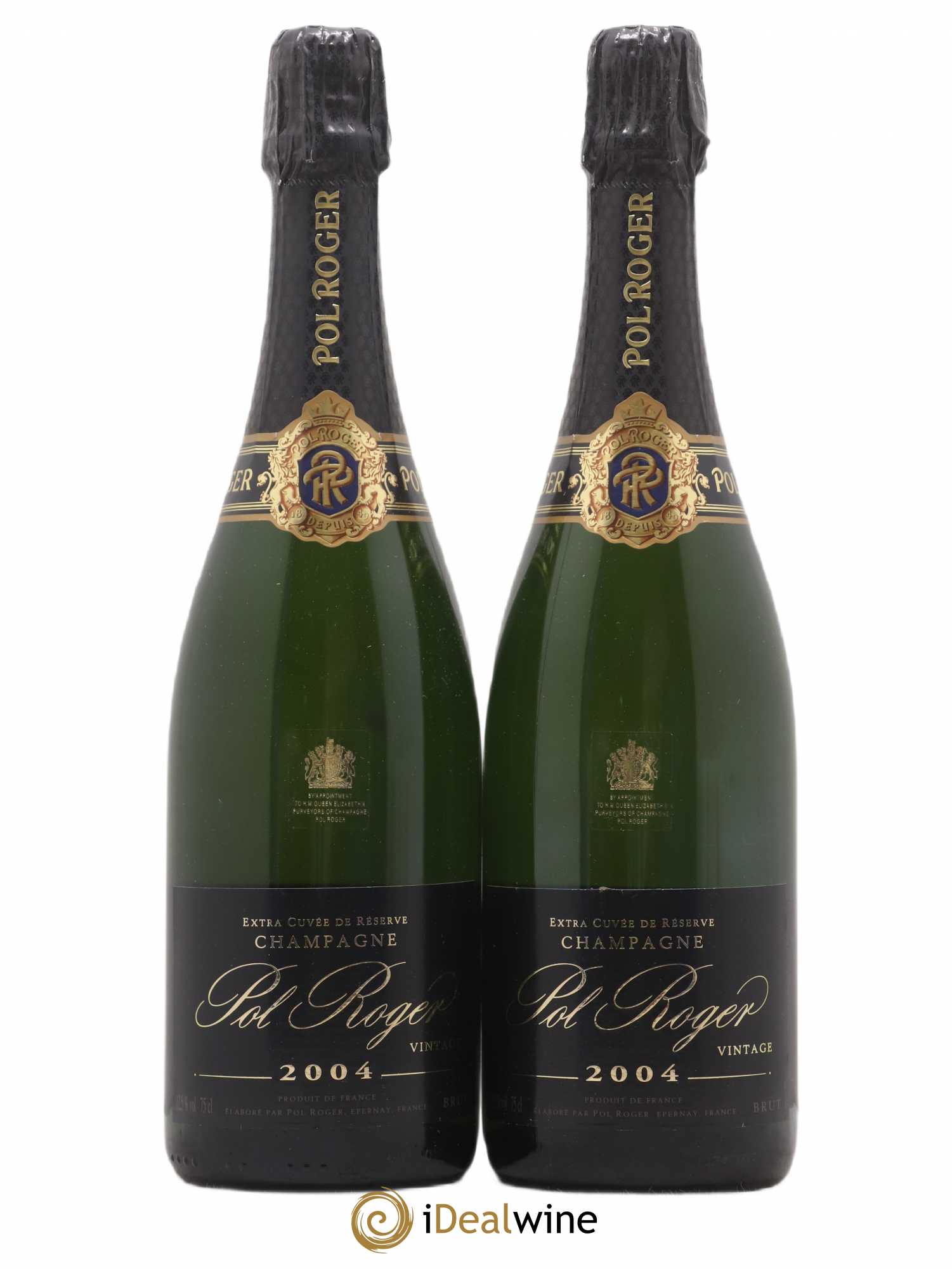 Brut Vintage Pol Roger Extra cuvée de réserve 2004 - Lot de 2 bouteilles - 0