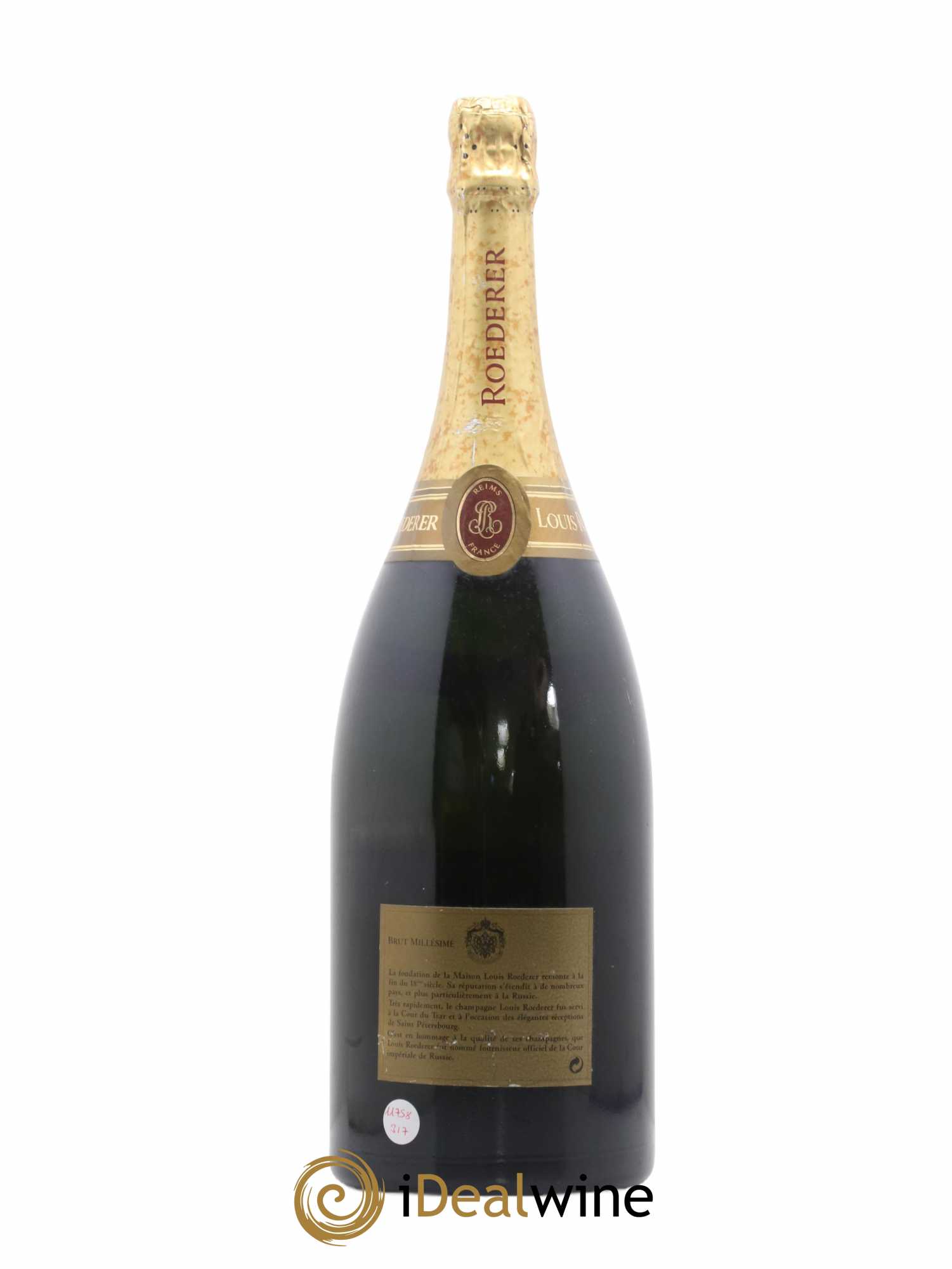 Millésimé Brut Louis Roederer 1990 - Posten von 1 Magnum - 1