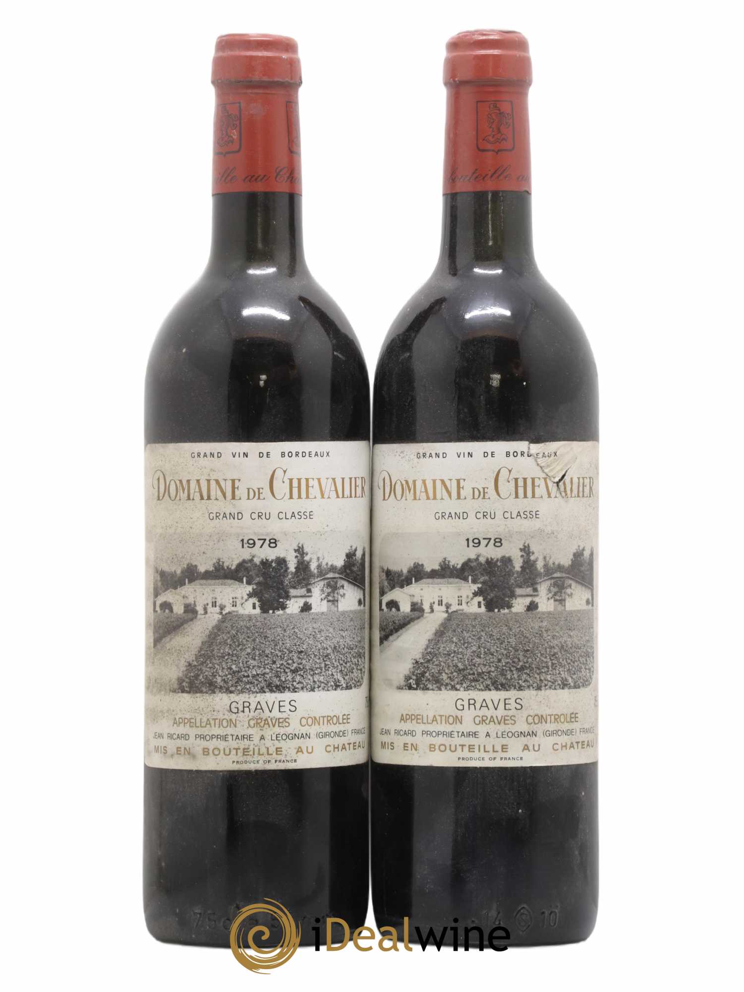 Domaine de Chevalier Cru Classé de Graves 1978 - Lot de 2 bouteilles - 0