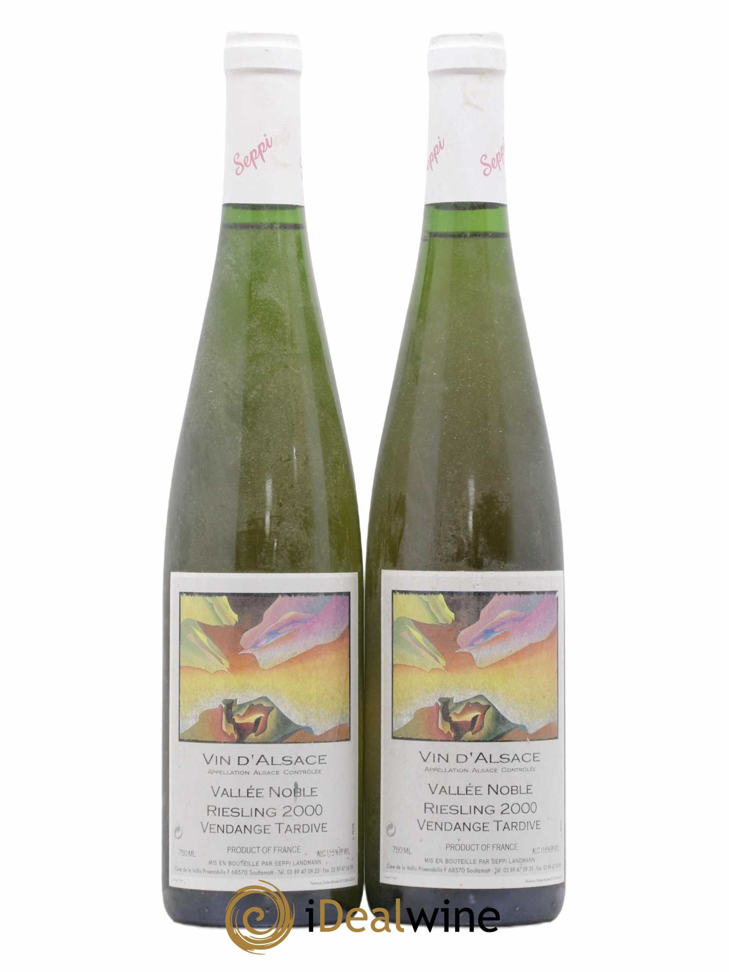 Riesling Vendanges Tardives Vallée Noble Seppi Landmann 2000 - Posten von 2 Flaschen - 0