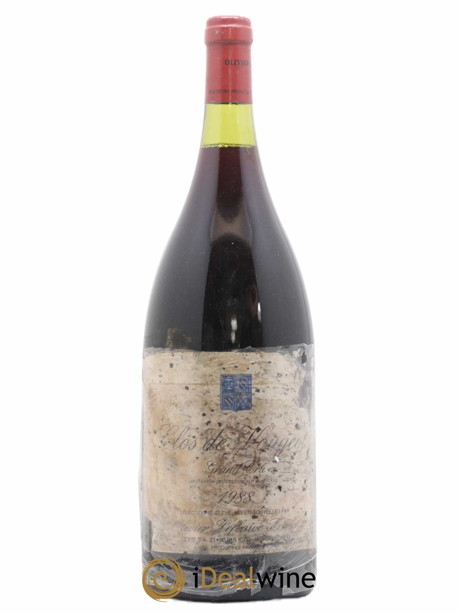 Clos de Vougeot Grand Cru Olivier Leflaive 1988 - Lot de 1 magnum - 0