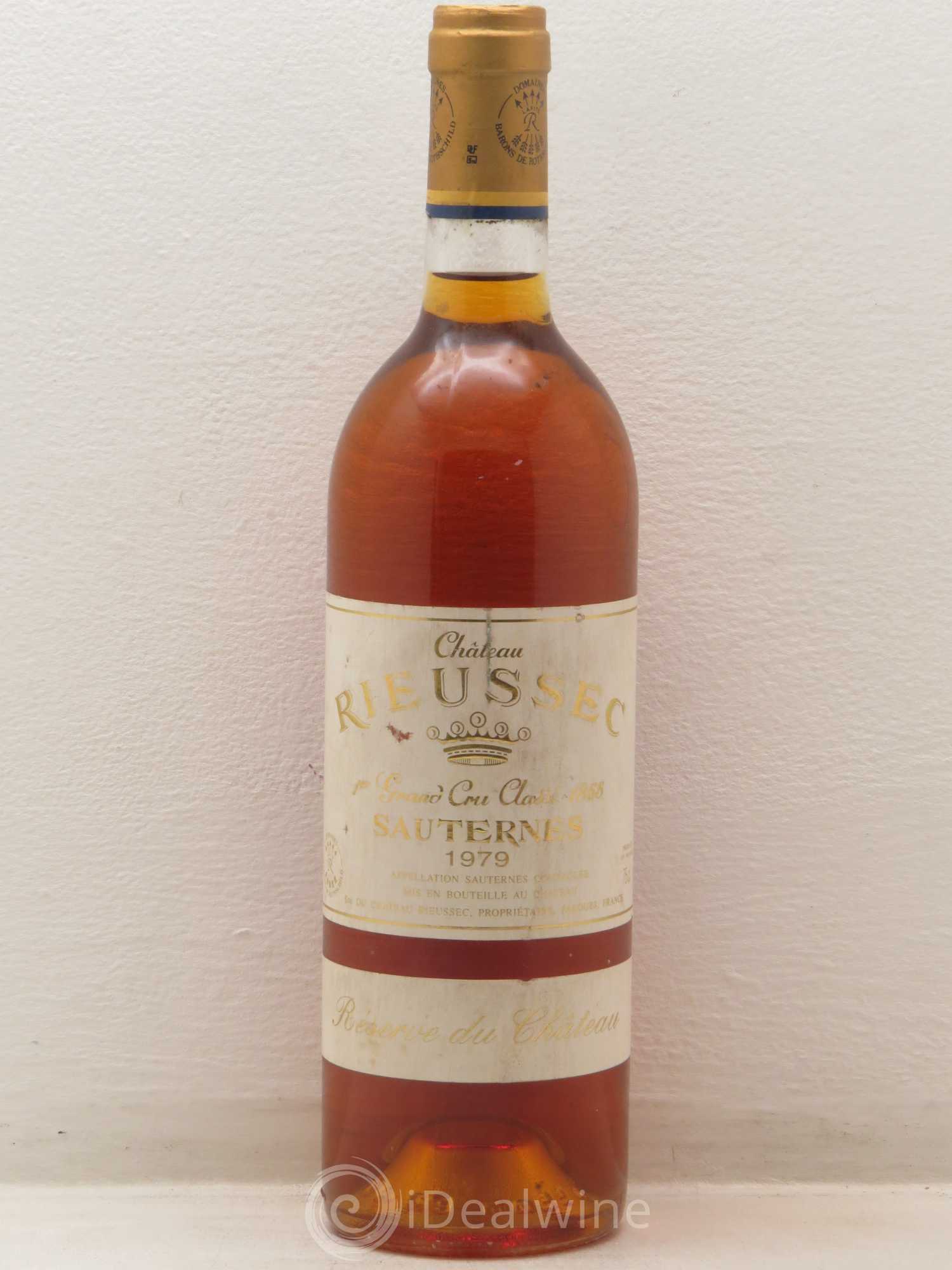 Château Rieussec 1er Grand Cru Classé Réserve du Château 1979 - Posten von 1 Flasche - 0