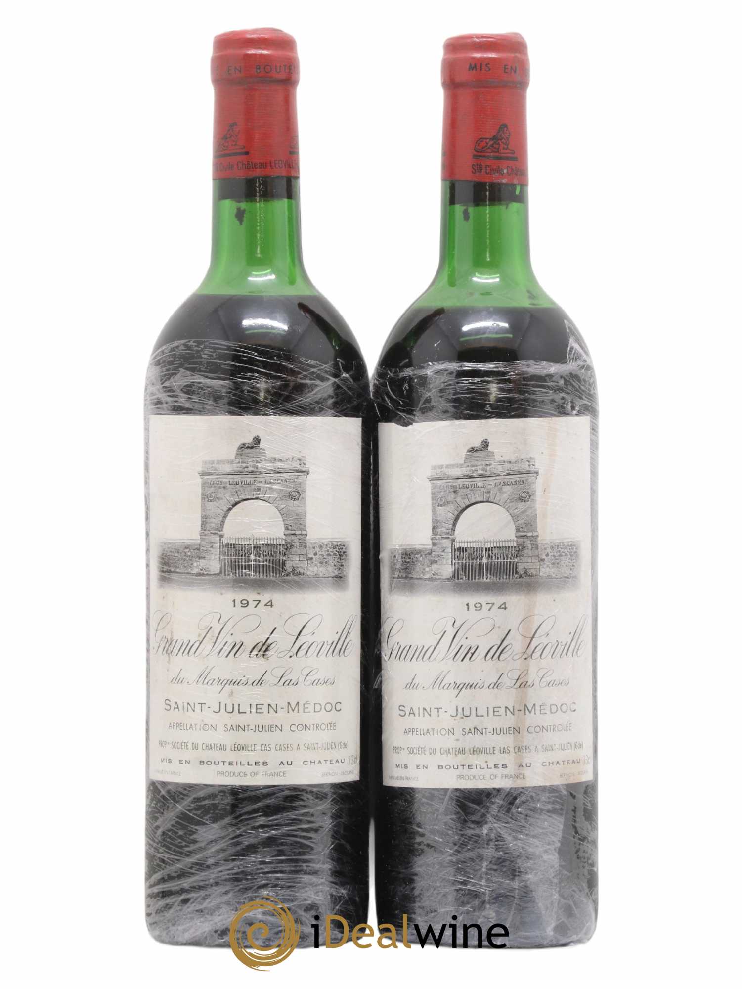 Château Léoville Las Cases 2ème Grand Cru Classé 1974 - Lot de 2 bouteilles - 0