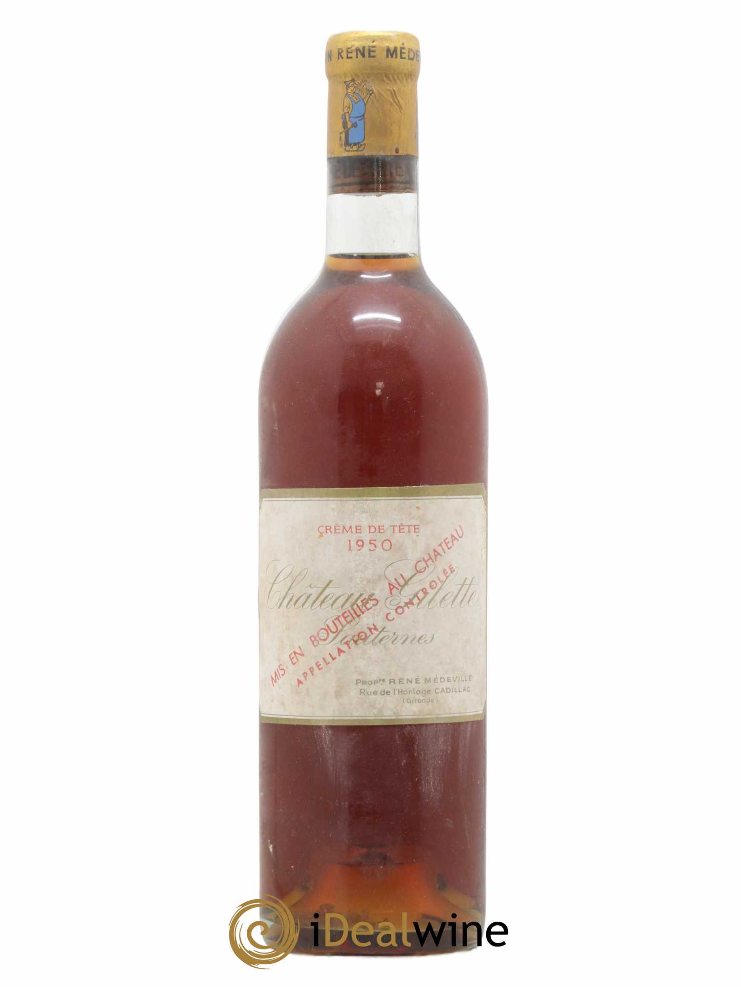 Château Gilette - Crème de Tête Grande Réserve 1950 - Lotto di 1 bottiglia - 0