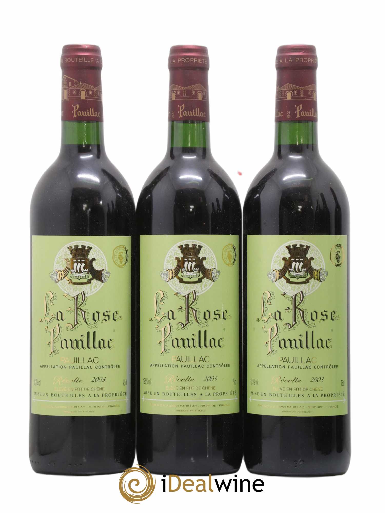 La Rose Pauillac 2003 - Lot of 6 bottles - 1
