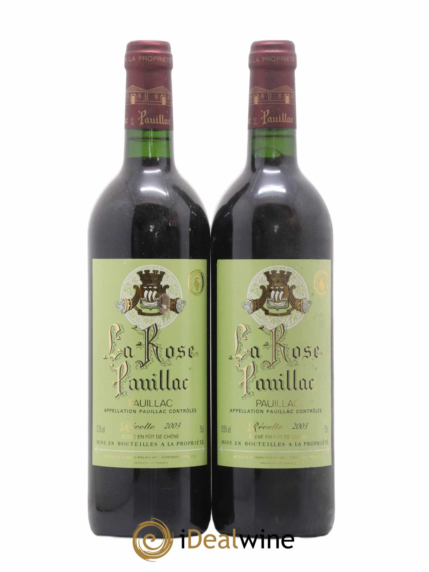 La Rose Pauillac 2003 - Lot de 2 bouteilles - 0