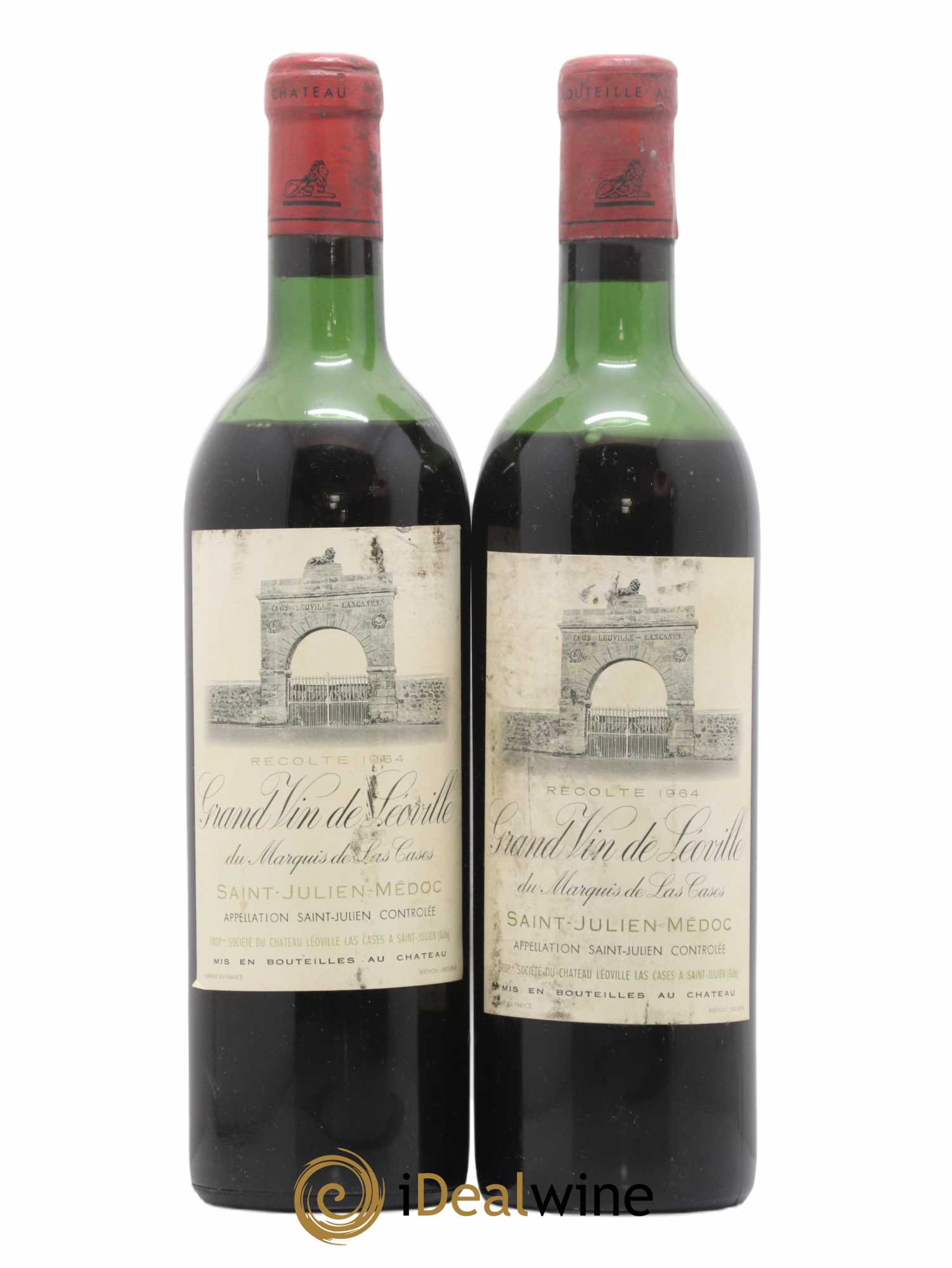 Château Léoville Las Cases 2ème Grand Cru Classé 1964 - Lot de 2 bouteilles - 0