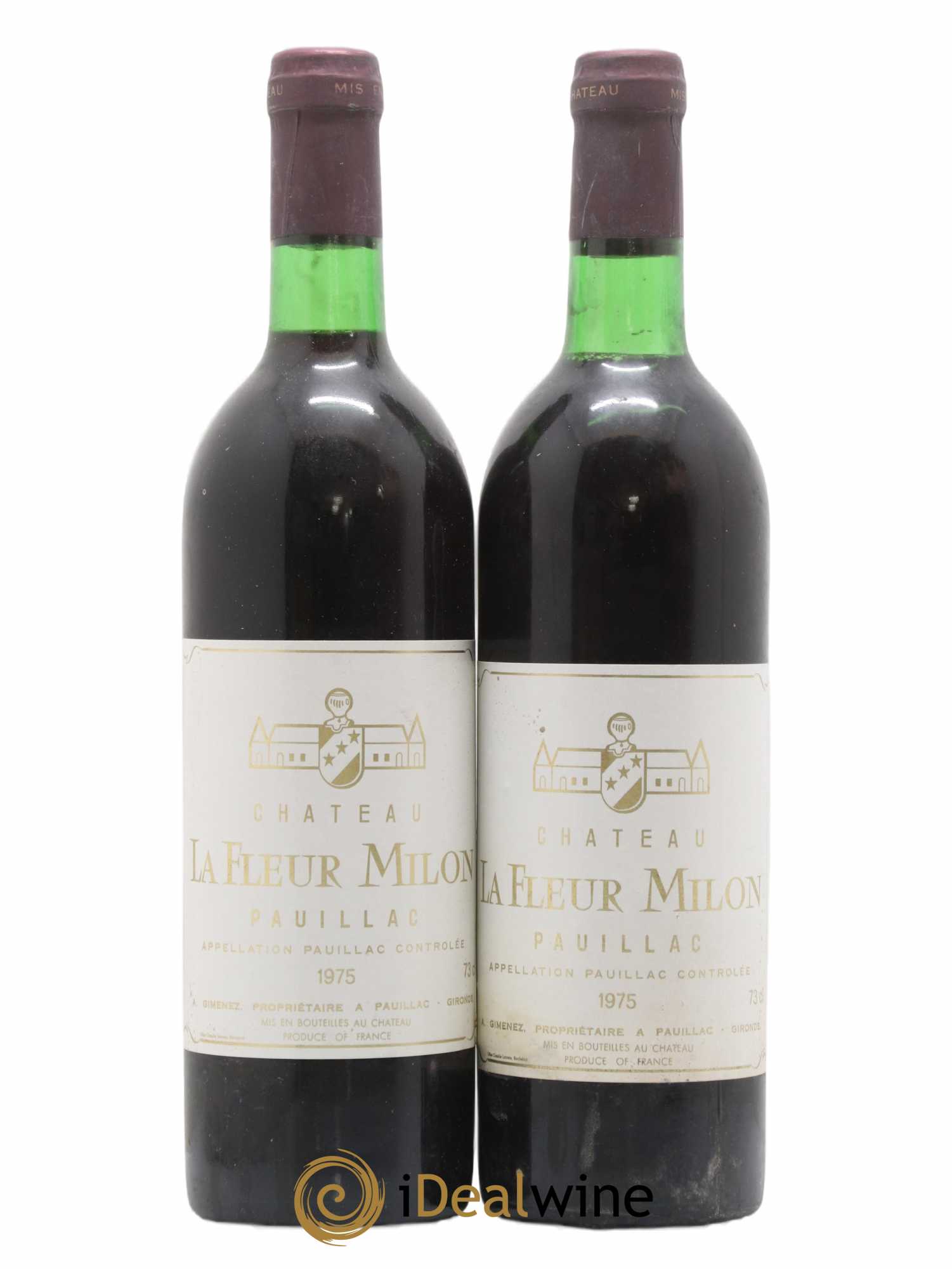 Château la Fleur Milon Cru Bourgeois 1975 - Lot de 2 bouteilles - 0