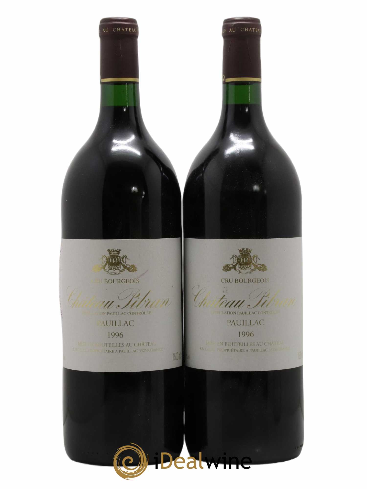 Château Pibran 1996 - Lot de 2 magnums - 0