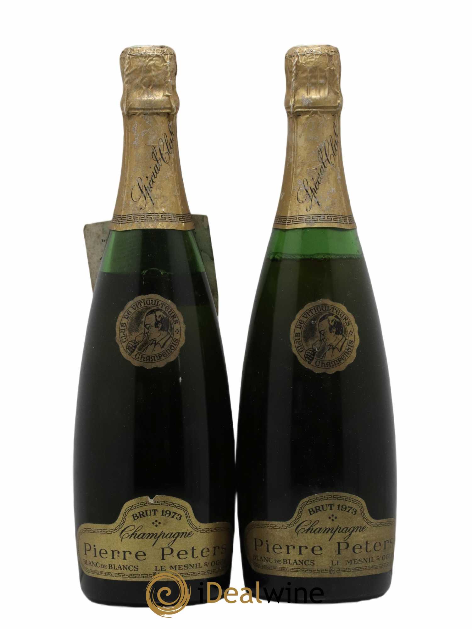 Champagne Pierre Peters 1973 - Lot de 2 bouteilles - 0