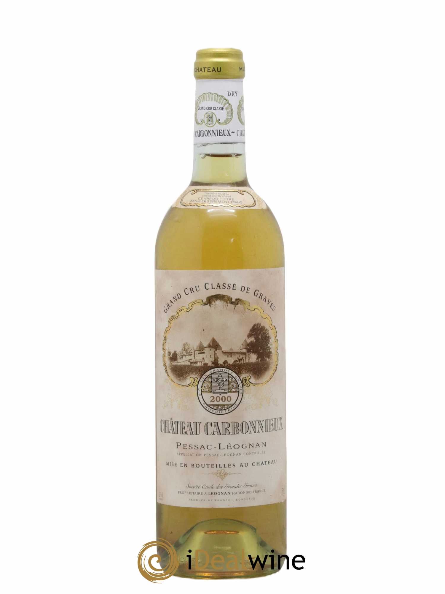 Château Carbonnieux Cru Classé de Graves 2000 - Lot de 1 bouteille - 0
