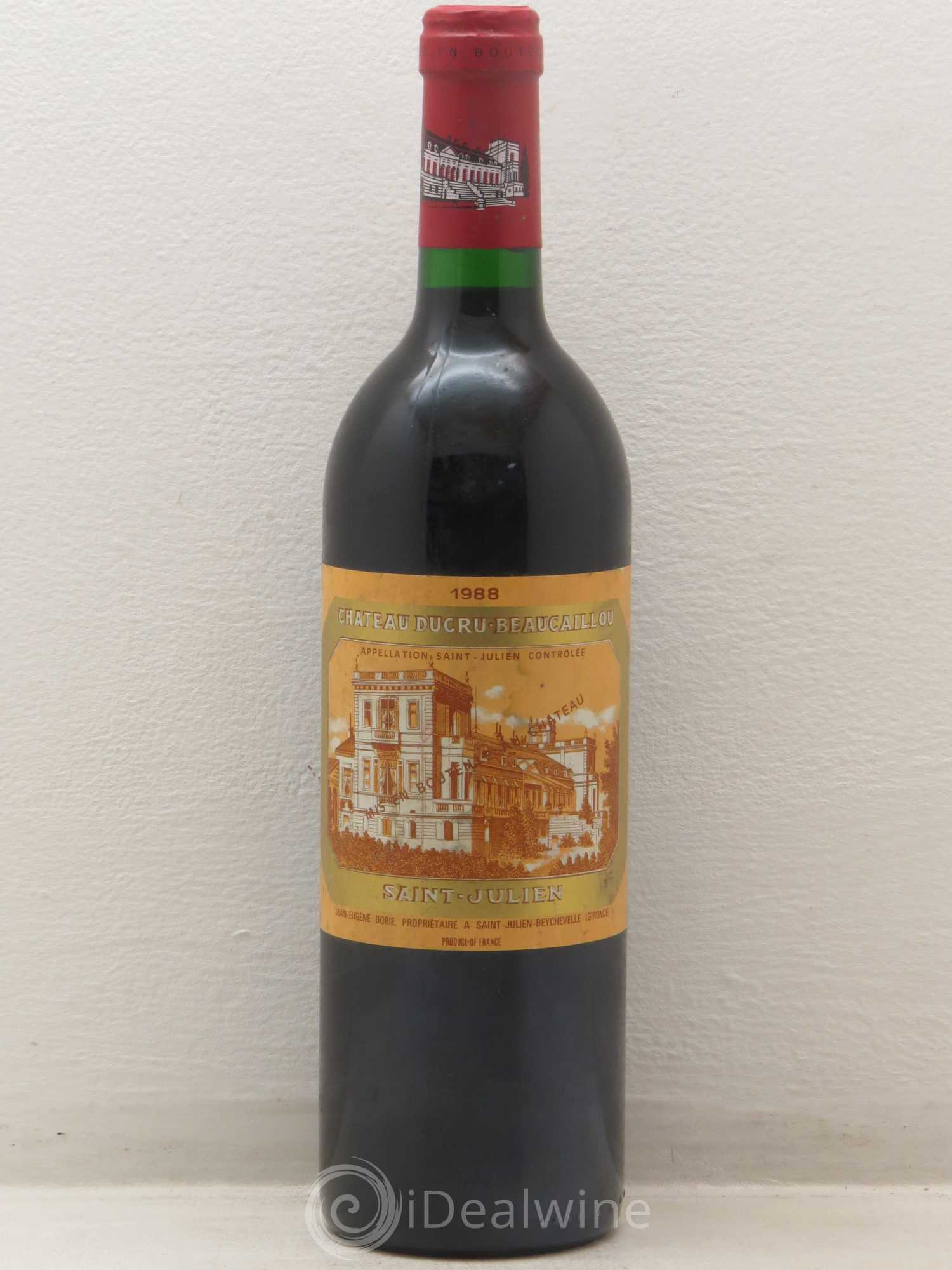 Château Ducru Beaucaillou 2ème Grand Cru Classé 1988 - Lot de 1 bouteille - 0