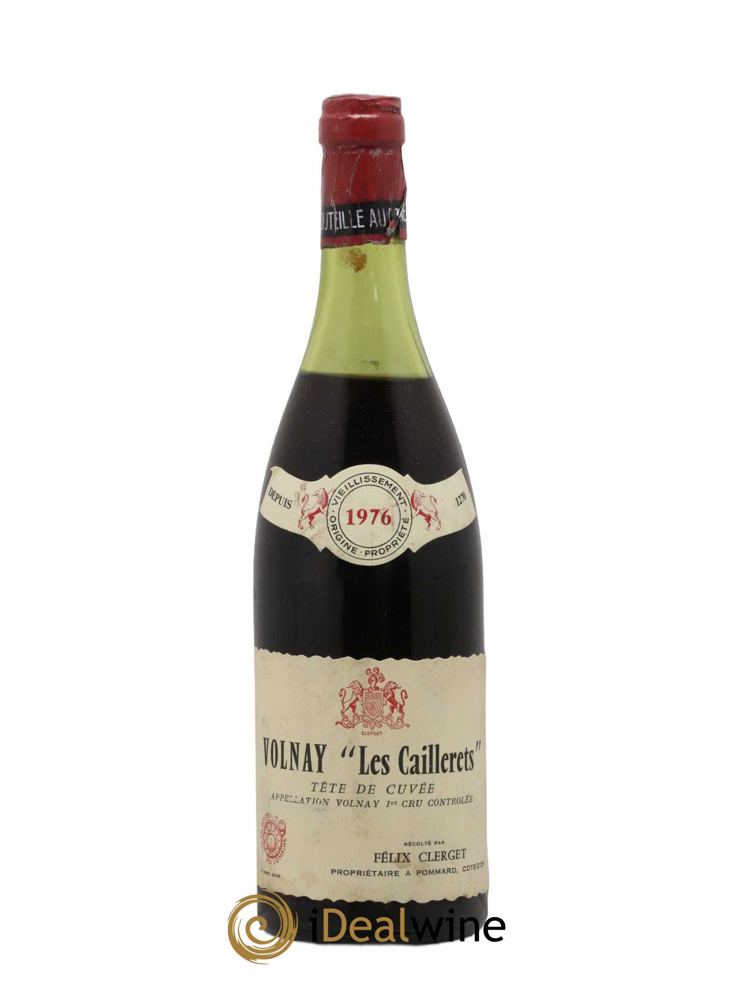 Volnay 1er Cru Les Caillerets Clerget 1976 - Lot de 1 bouteille - 0