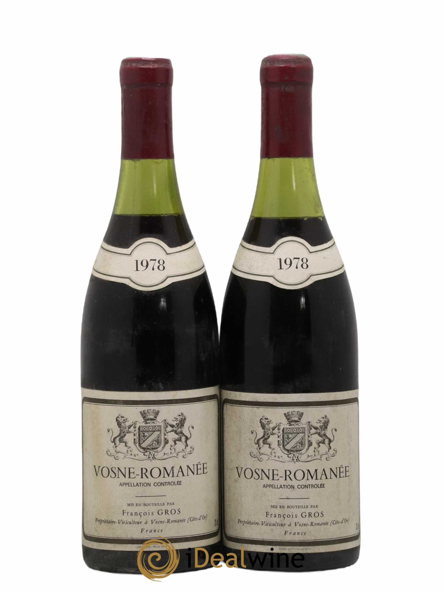 Vosne-Romanée François Gros 1978 - Lot de 2 bouteilles - 0