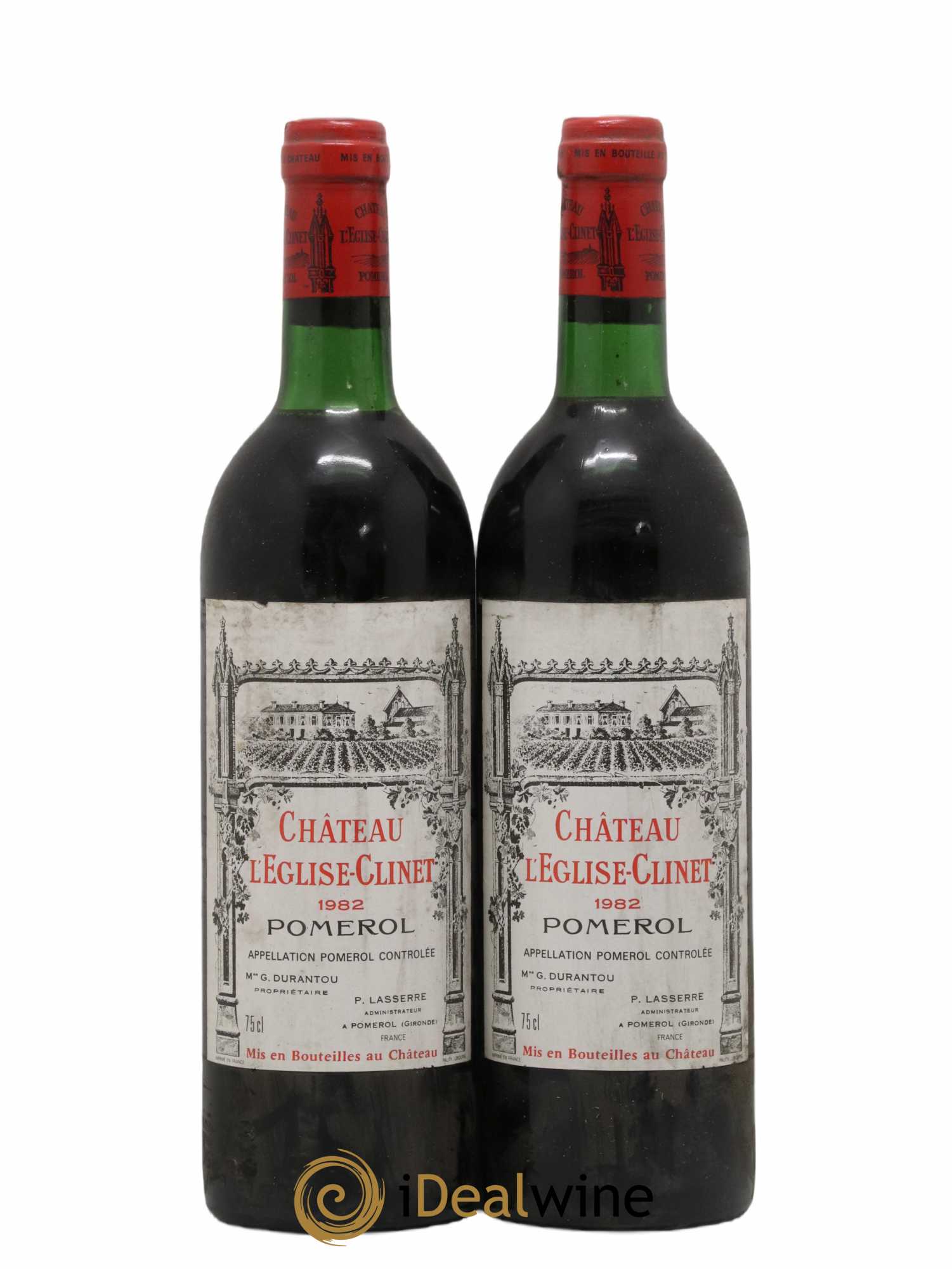 Château l' Église Clinet 1982 - Lot de 2 bouteilles - 0