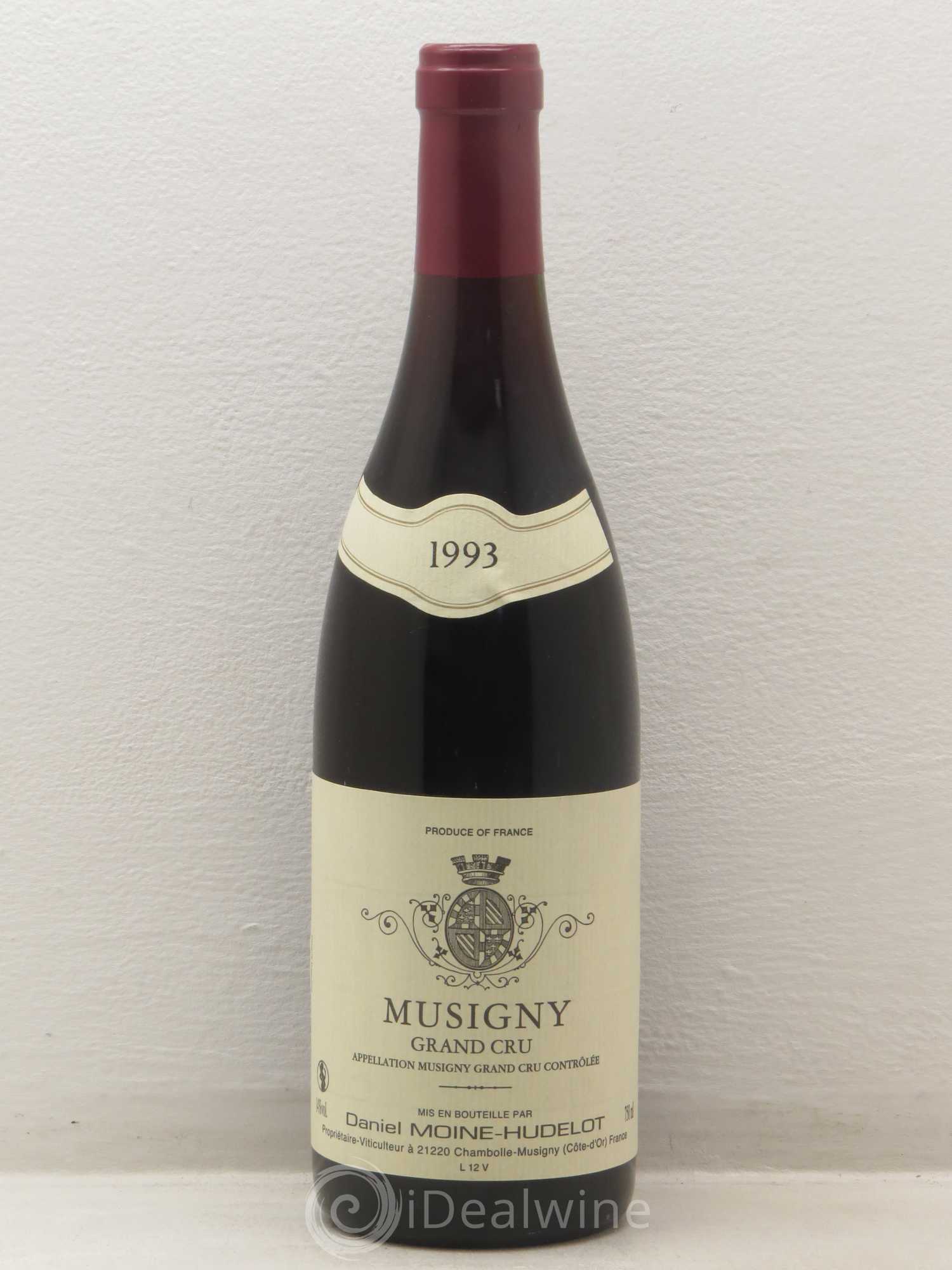 Musigny Grand Cru Moine-Hudelot (Domaine) 1993 - Lot de 1 bouteille - 0