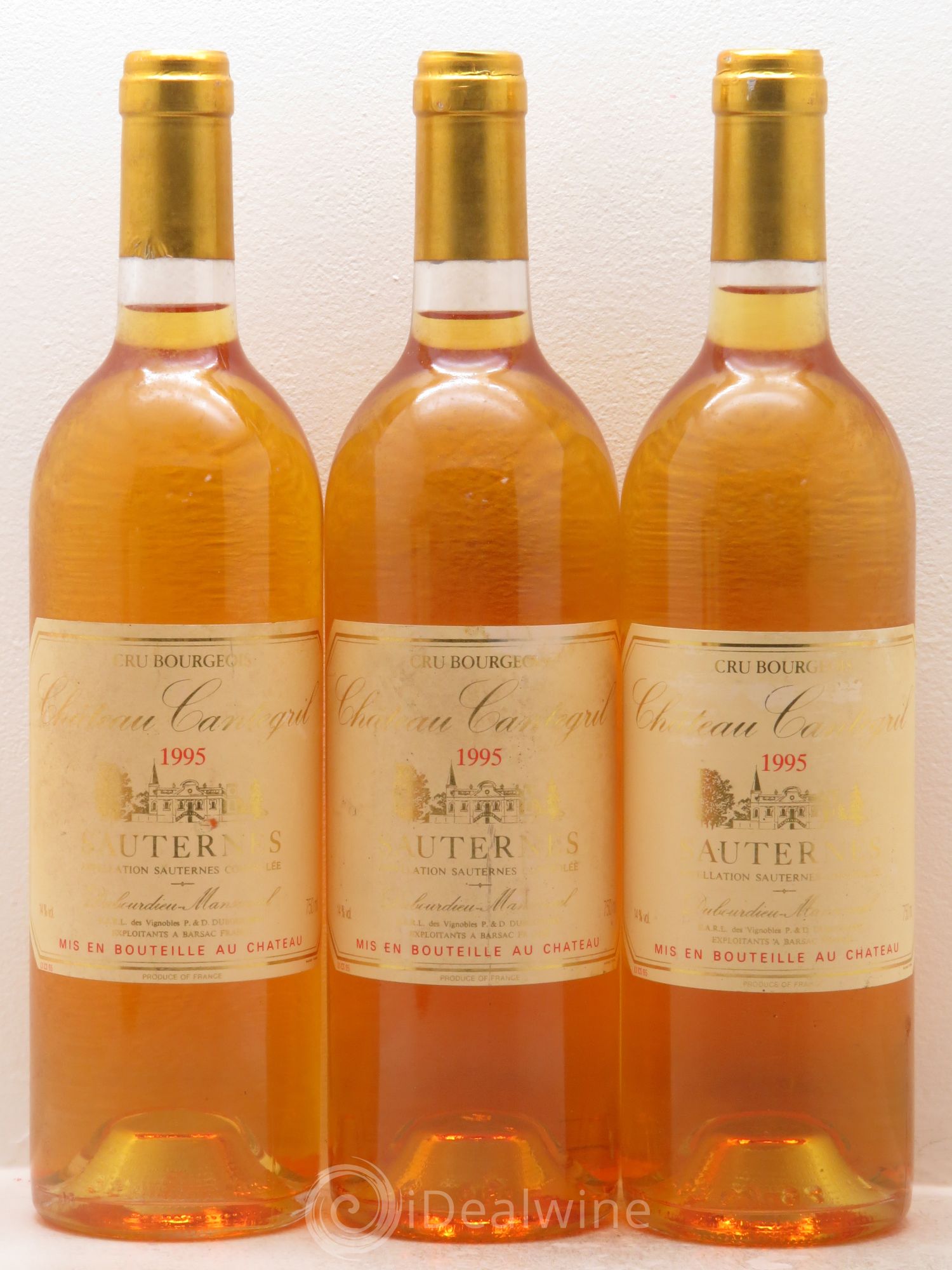 Château Cantegril 1995 - Lotto di 3 bottiglie - 0
