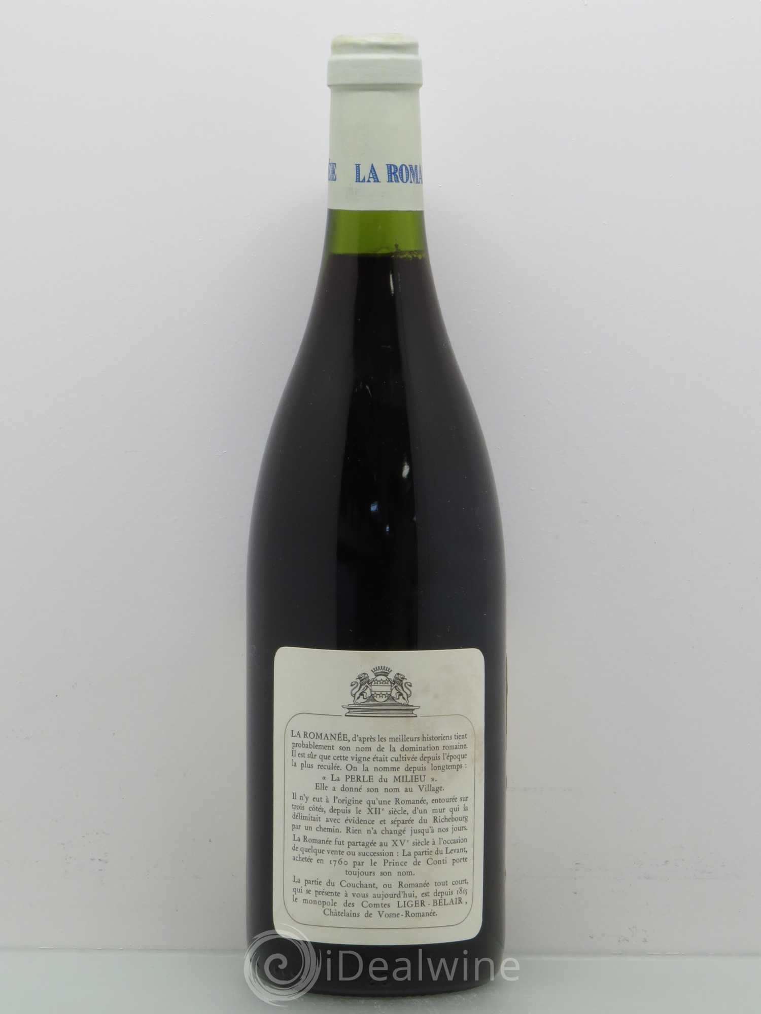 La Romanée Grand Cru Comte Liger-Belair (Domaine du) 1993 - Lot de 1 bouteille - 1
