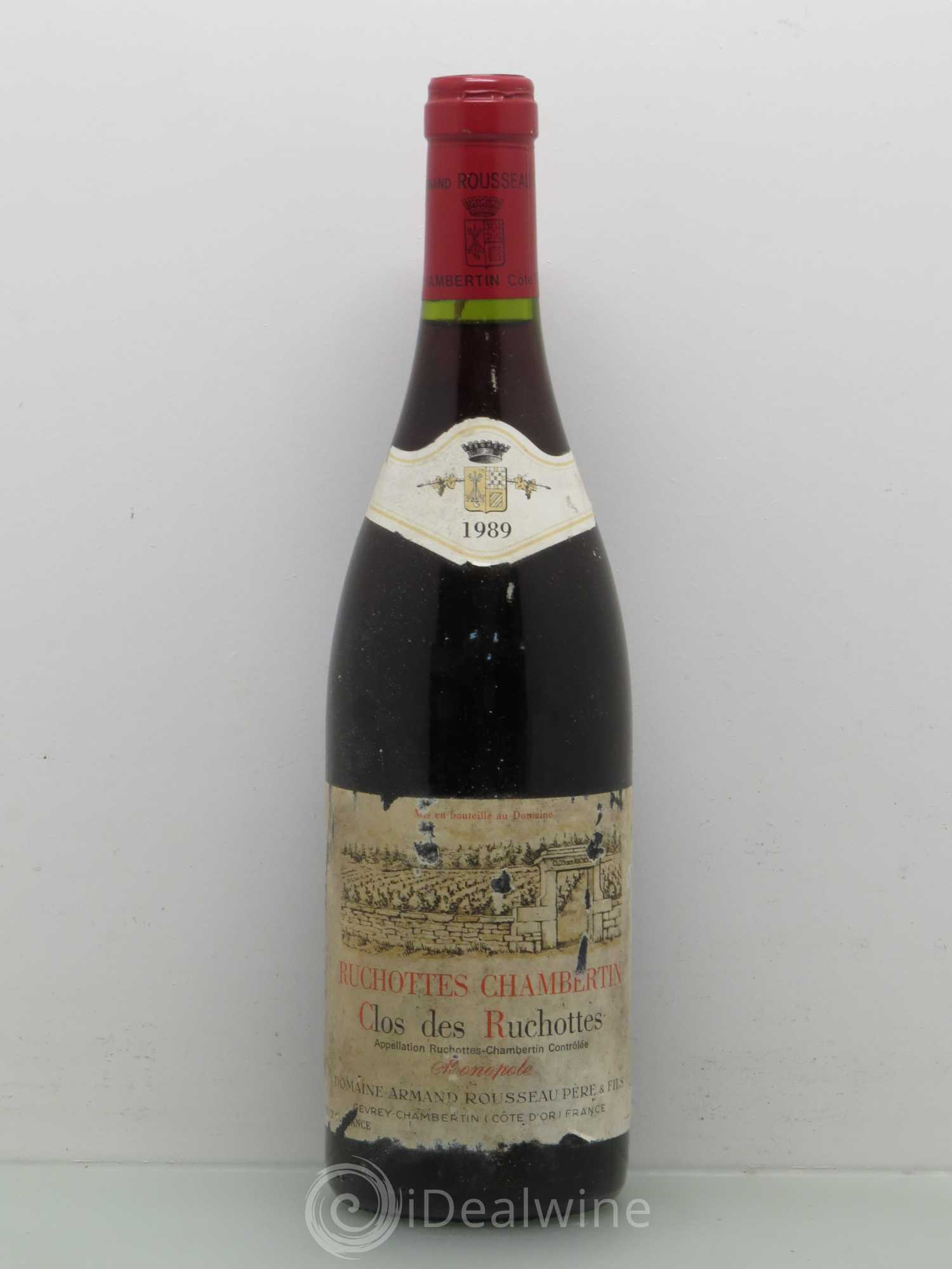 Ruchottes-Chambertin Grand Cru Clos des Ruchottes Armand Rousseau (Domaine) 1989 - Posten von 1 Flasche - 0