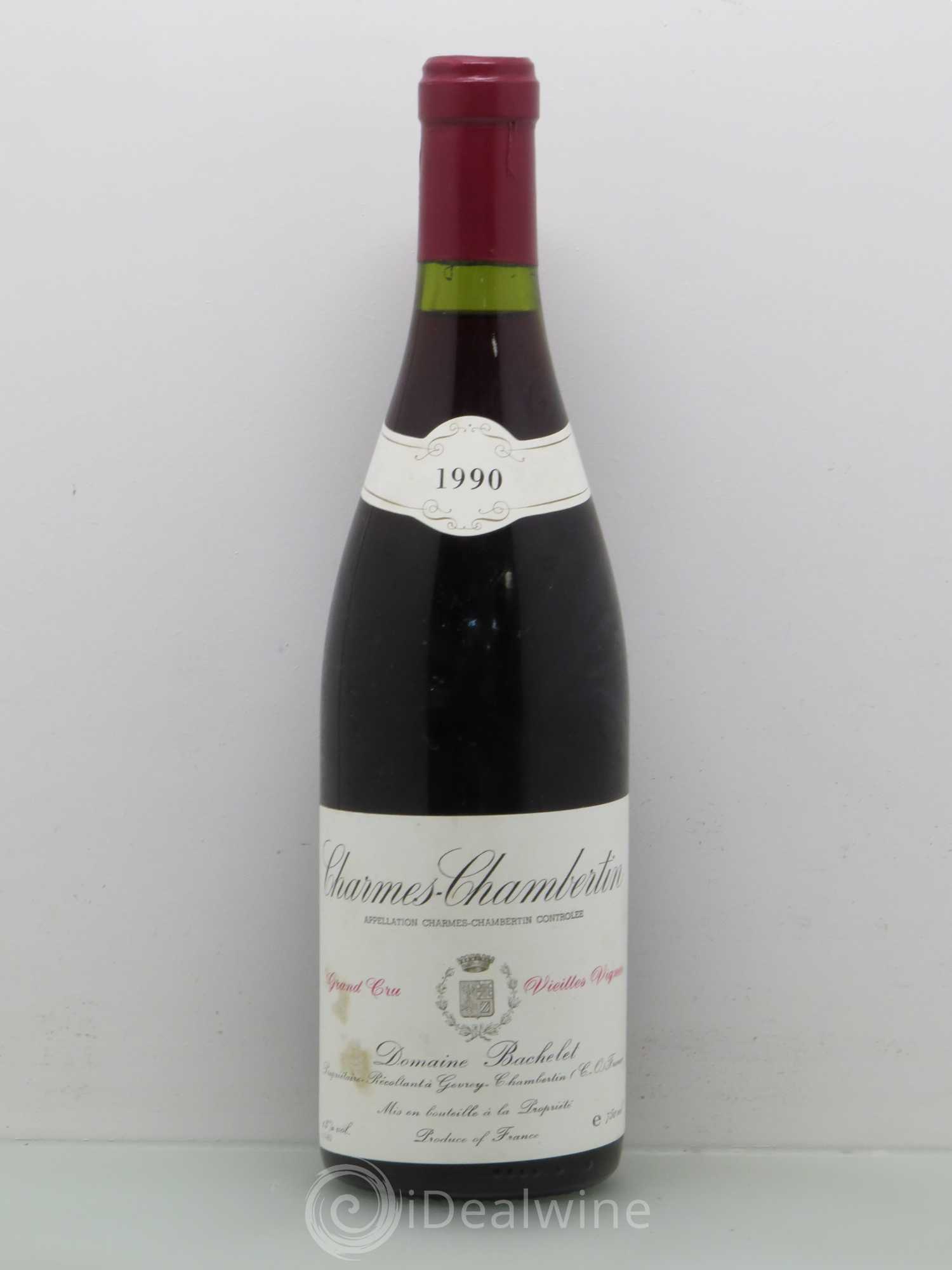 Charmes-Chambertin Grand Cru Vieilles Vignes Denis Bachelet (Domaine) Vieilles Vignes 1990 - Lot de 1 bouteille - 0