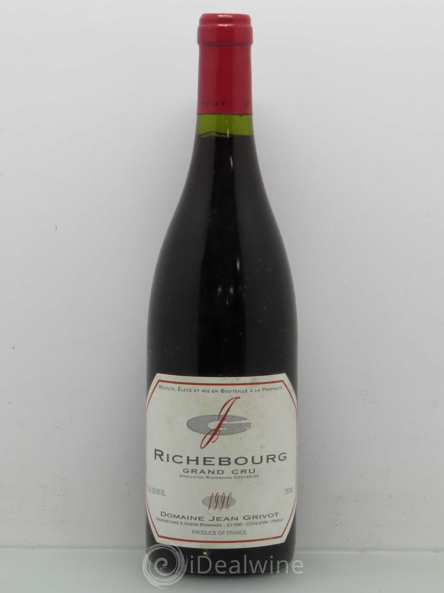 Richebourg Grand Cru Jean Grivot 1990 - Lot de 1 bouteille - 0