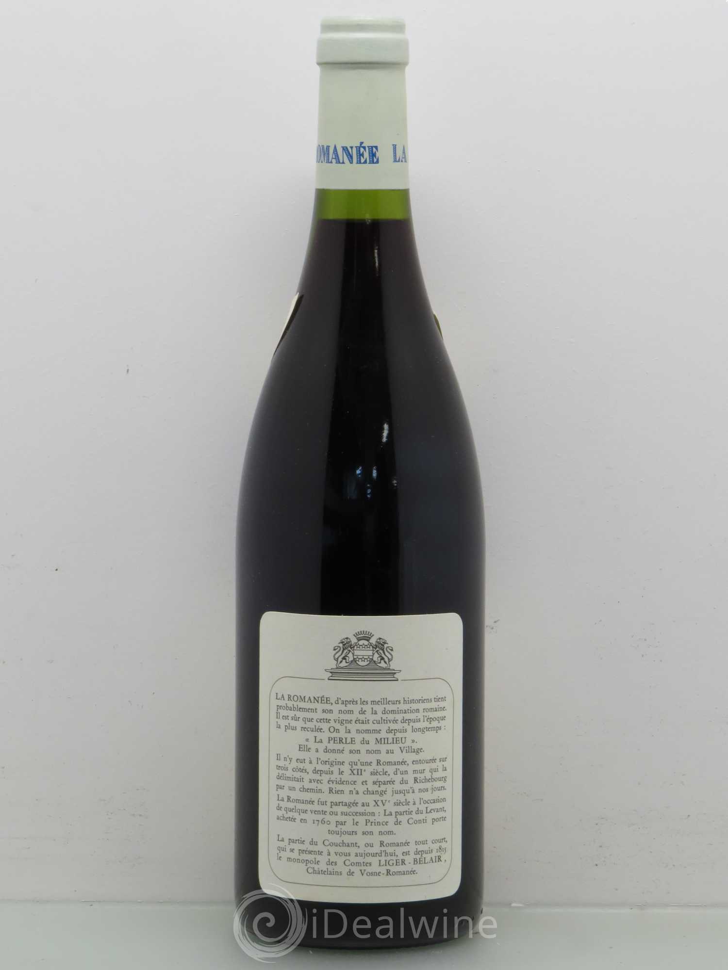 La Romanée Grand Cru Comte Liger-Belair (Domaine du) 1993 - Lot de 1 bouteille - 1