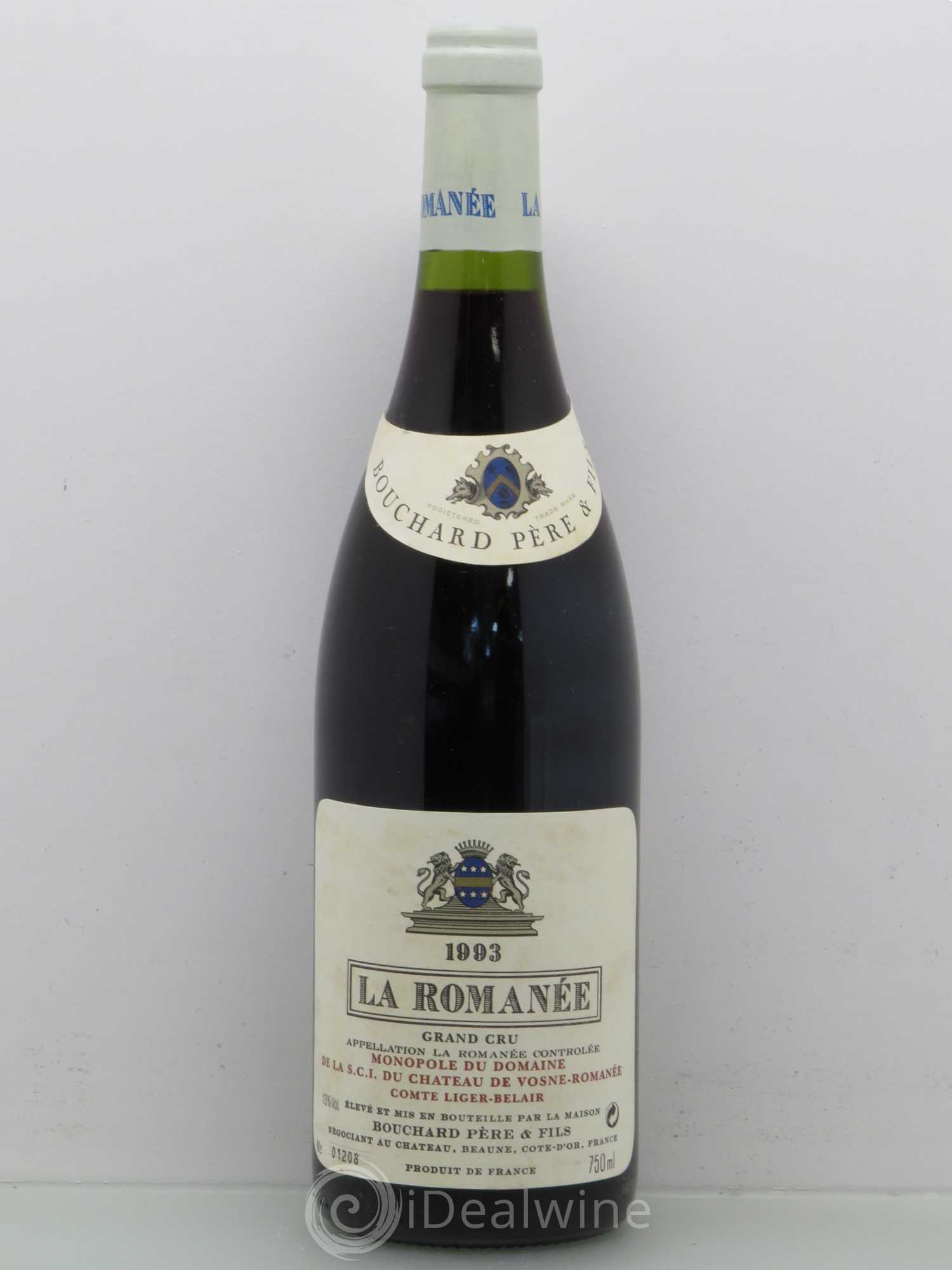 La Romanée Grand Cru Comte Liger-Belair (Domaine du) 1993 - Lot de 1 bouteille - 0