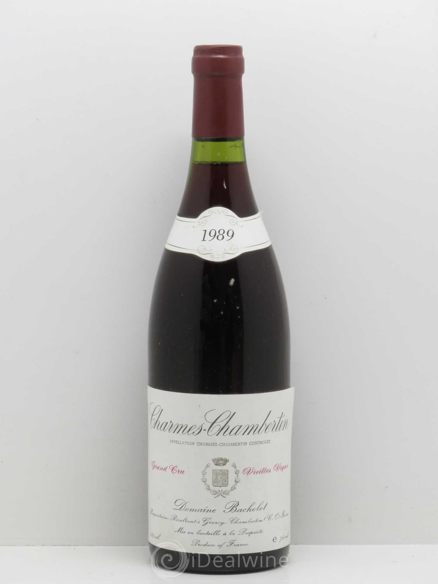 Charmes-Chambertin Grand Cru Vieilles Vignes Denis Bachelet (Domaine) 1989 - Lot de 1 bouteille - 0