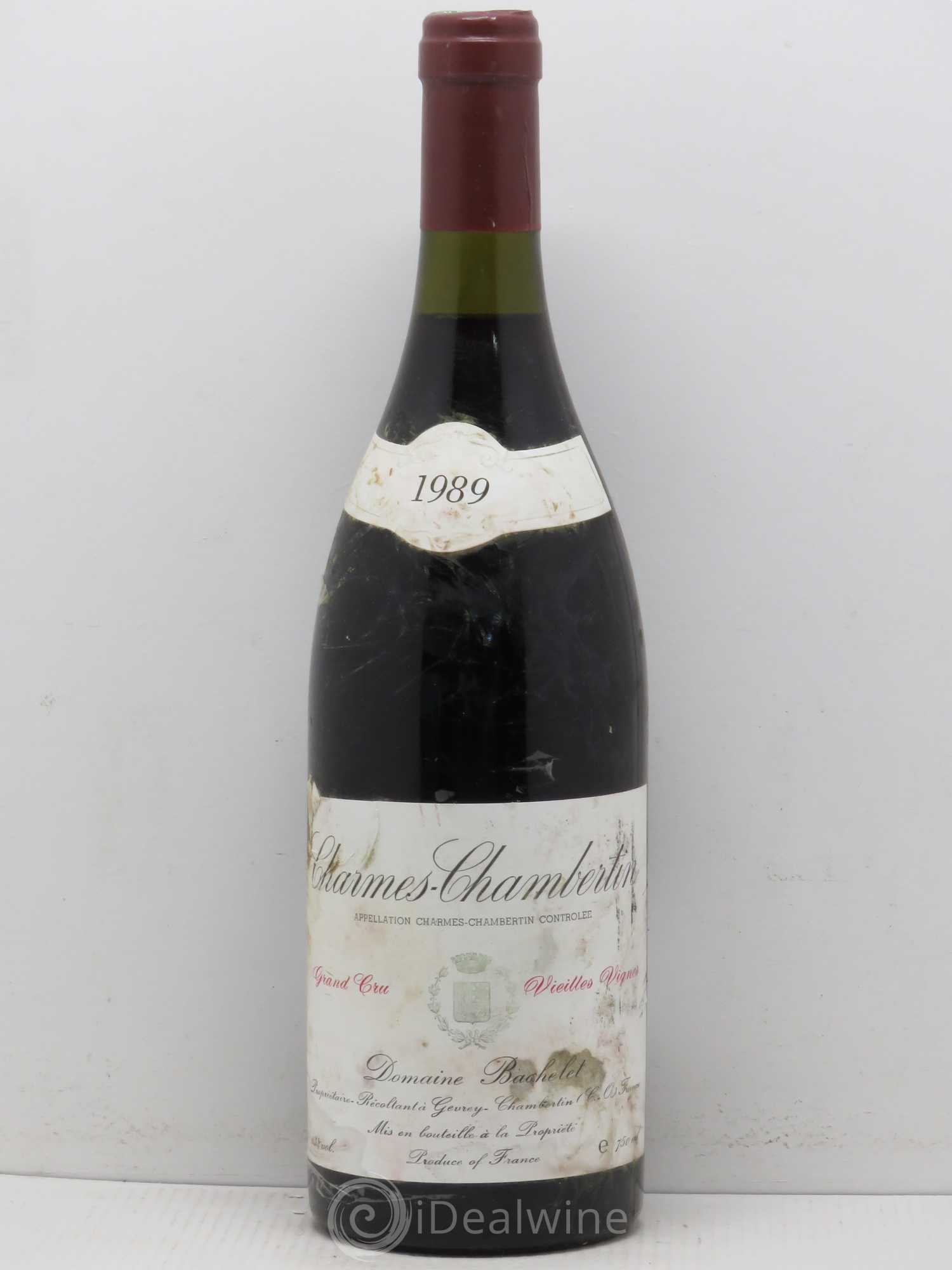Charmes-Chambertin Grand Cru Vieilles Vignes Denis Bachelet (Domaine) 1989 - Lot de 1 bouteille - 0