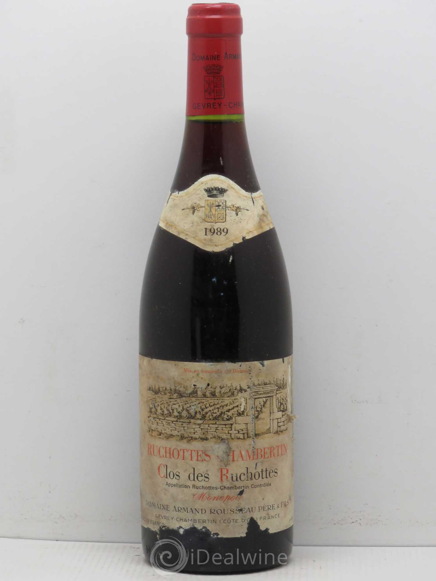 Ruchottes-Chambertin Grand Cru Clos des Ruchottes Armand Rousseau (Domaine) 1989 - Lot de 1 bouteille - 0