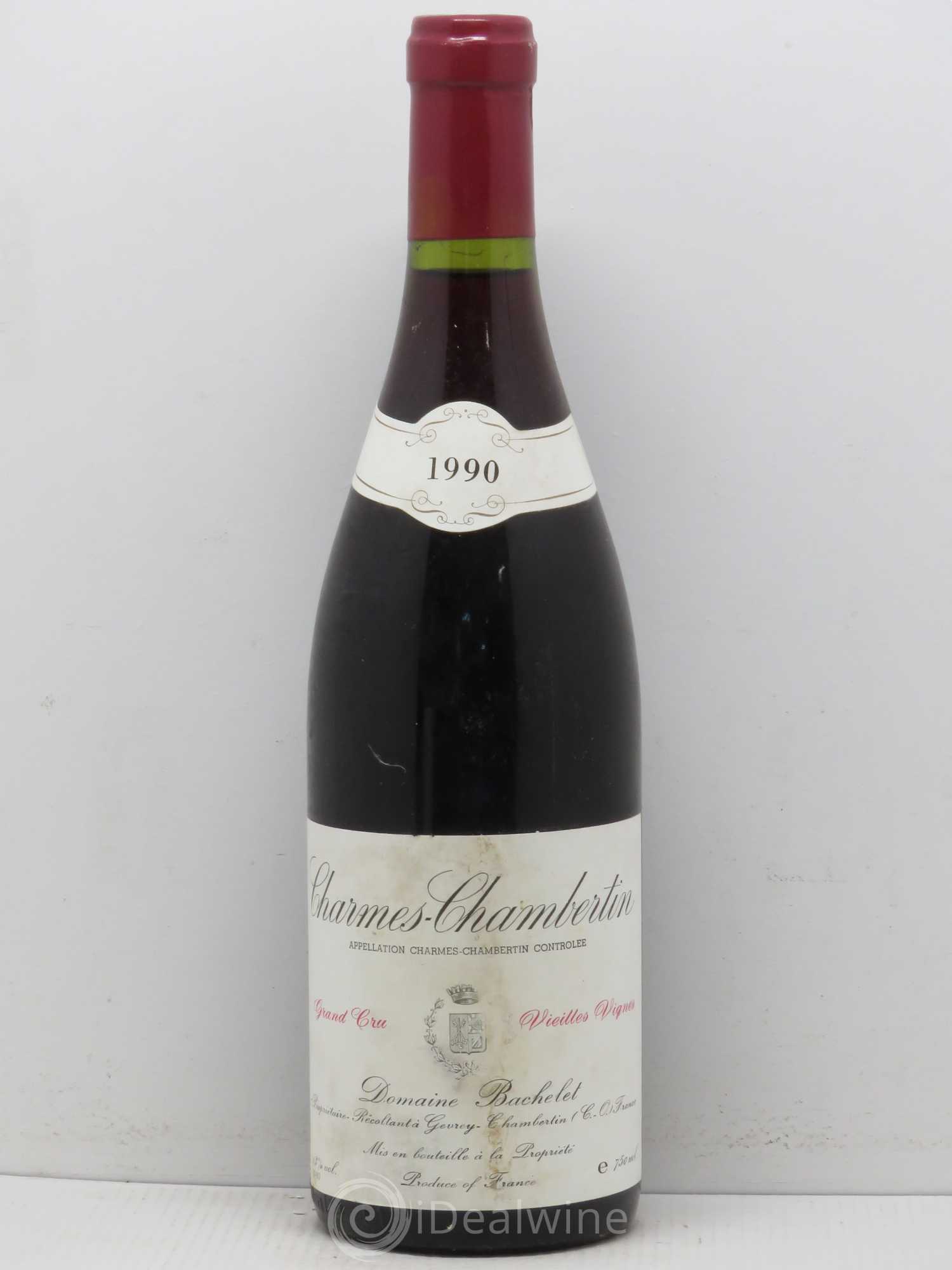 Charmes-Chambertin Grand Cru Vieilles Vignes Denis Bachelet (Domaine) 1990 - Lot de 1 bouteille - 0