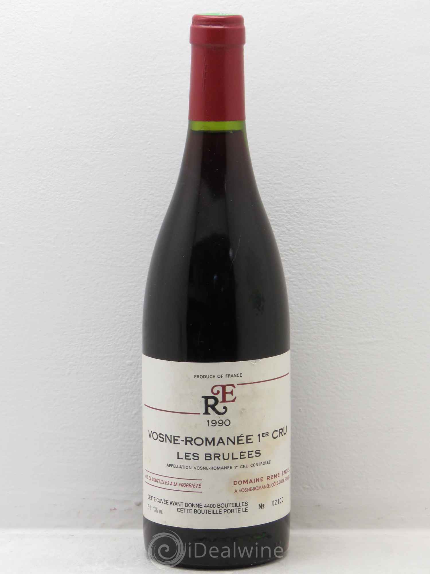 Vosne-Romanée 1er Cru Aux Brûlées Domaine René Engel - Domaine Eugénie 1990 - Lot de 1 bouteille - 0