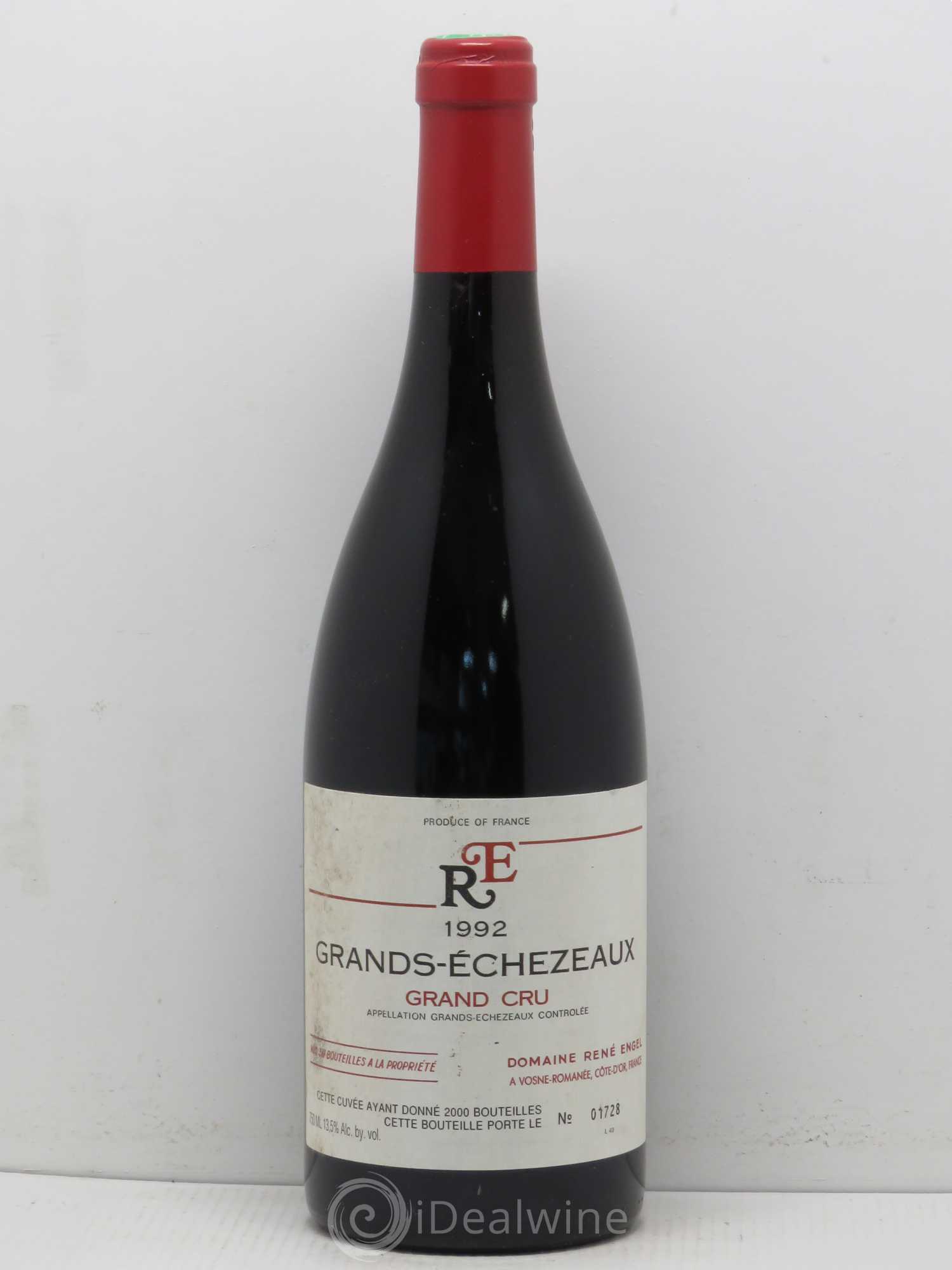 Grands-Echezeaux Grand Cru Domaine René Engel - Domaine Eugénie 1992 - Lot de 1 bouteille - 0