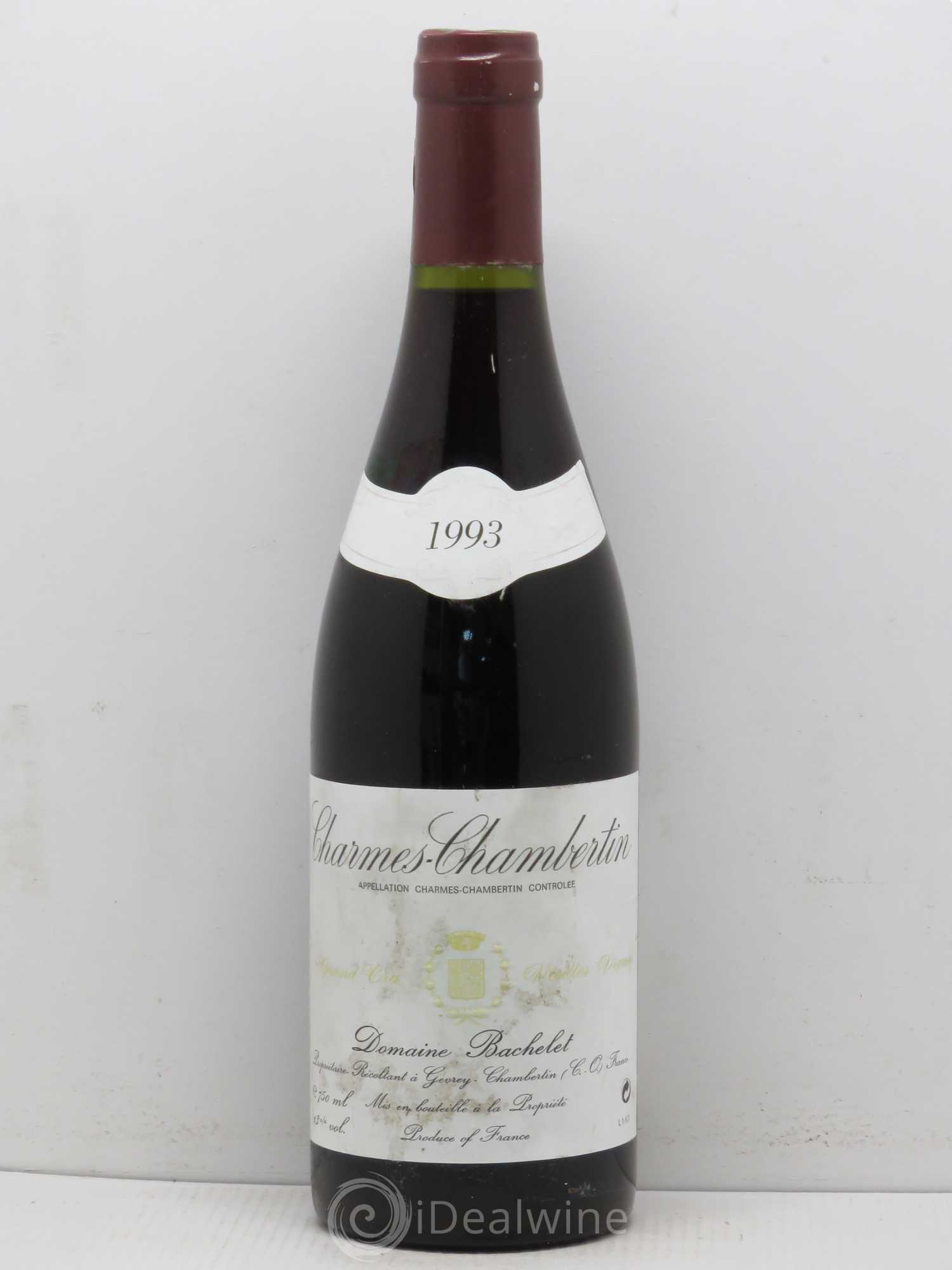 Charmes-Chambertin Grand Cru Vieilles Vignes Denis Bachelet (Domaine) 1993 - Lot de 1 bouteille - 0